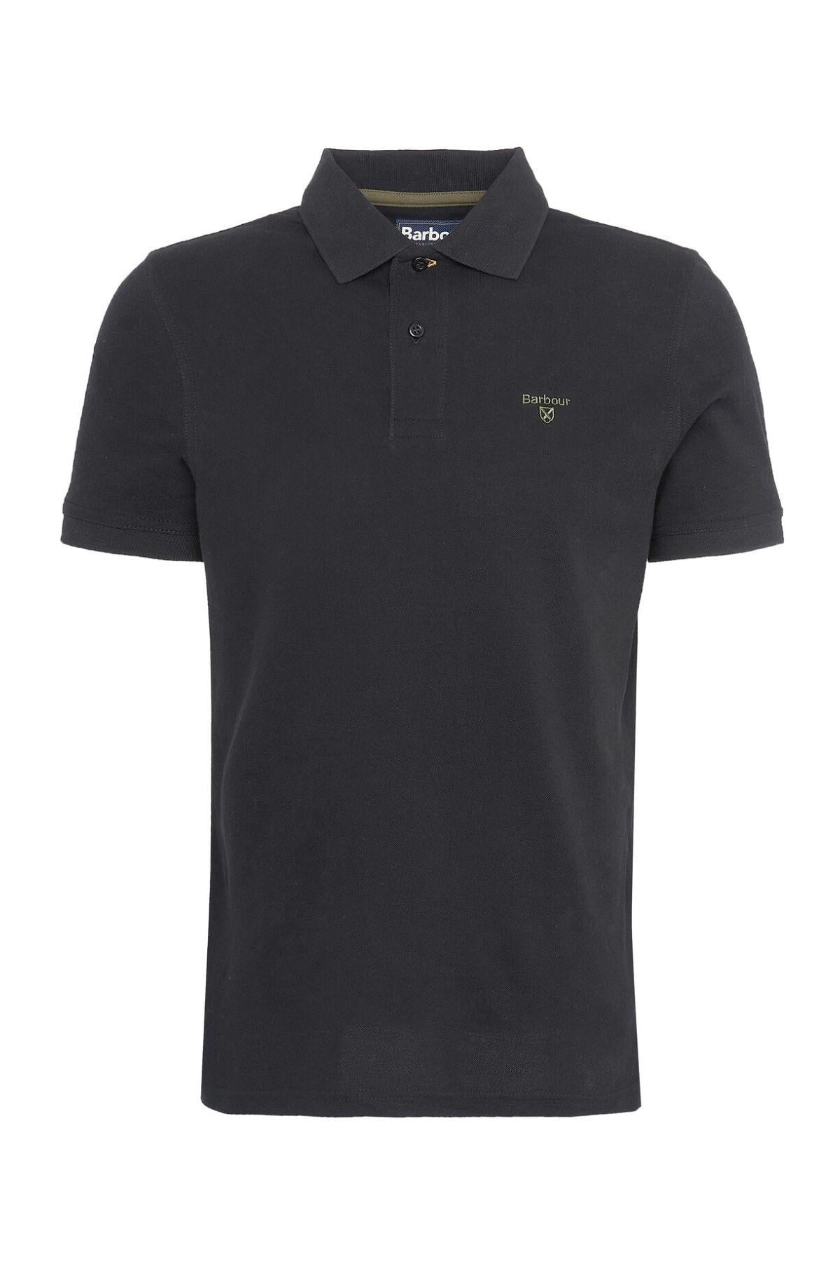 Barbour Lightweight Sports Polo Yaka BK31 Black