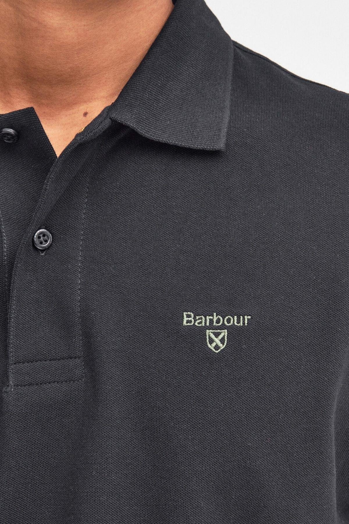 Barbour Lightweight Sports Polo Yaka BK31 Black