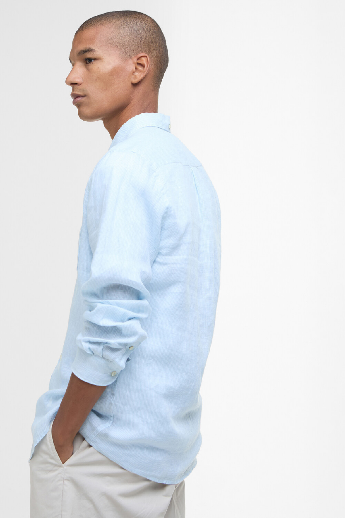 Barbour Linton Tailored Gömlek BU61 Ocean Sky