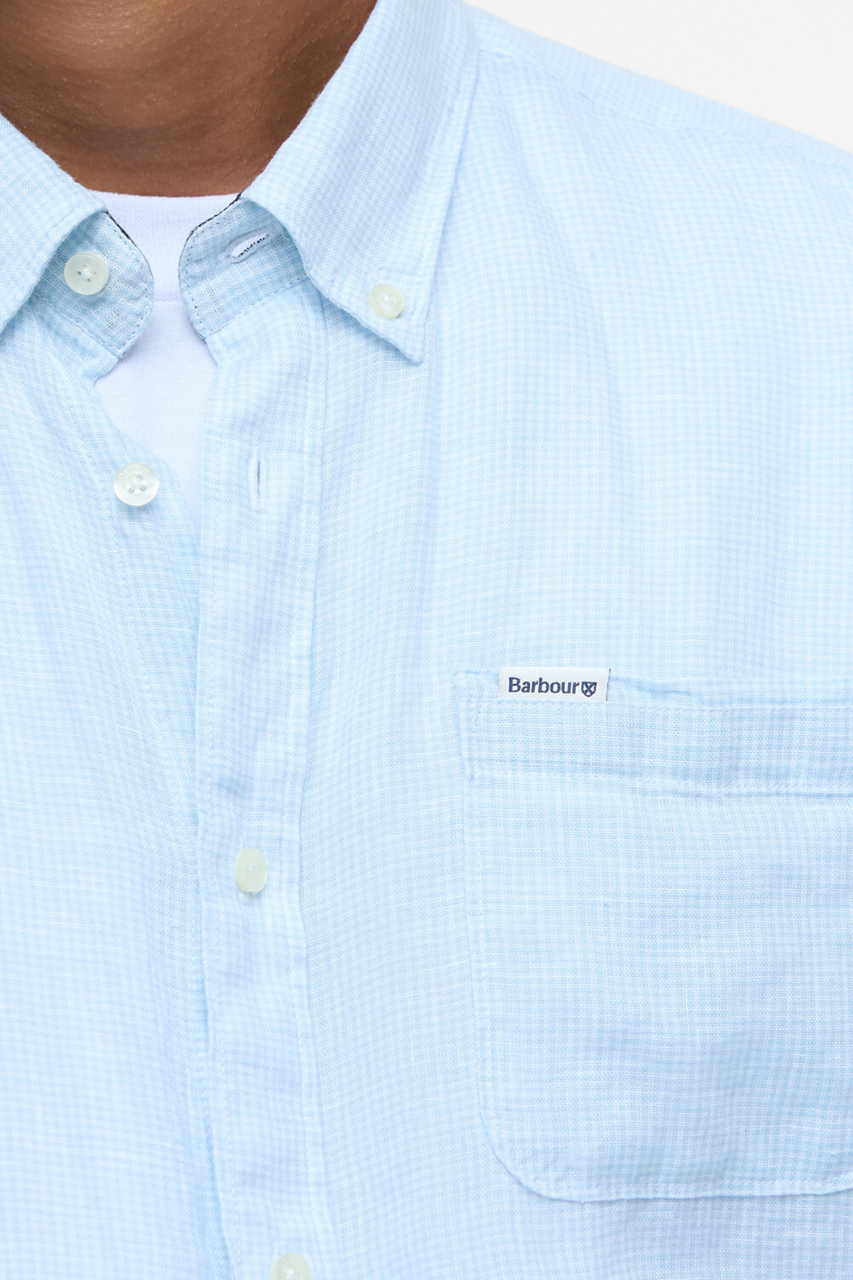 Barbour Linton Tailored Gömlek BU61 Ocean Sky