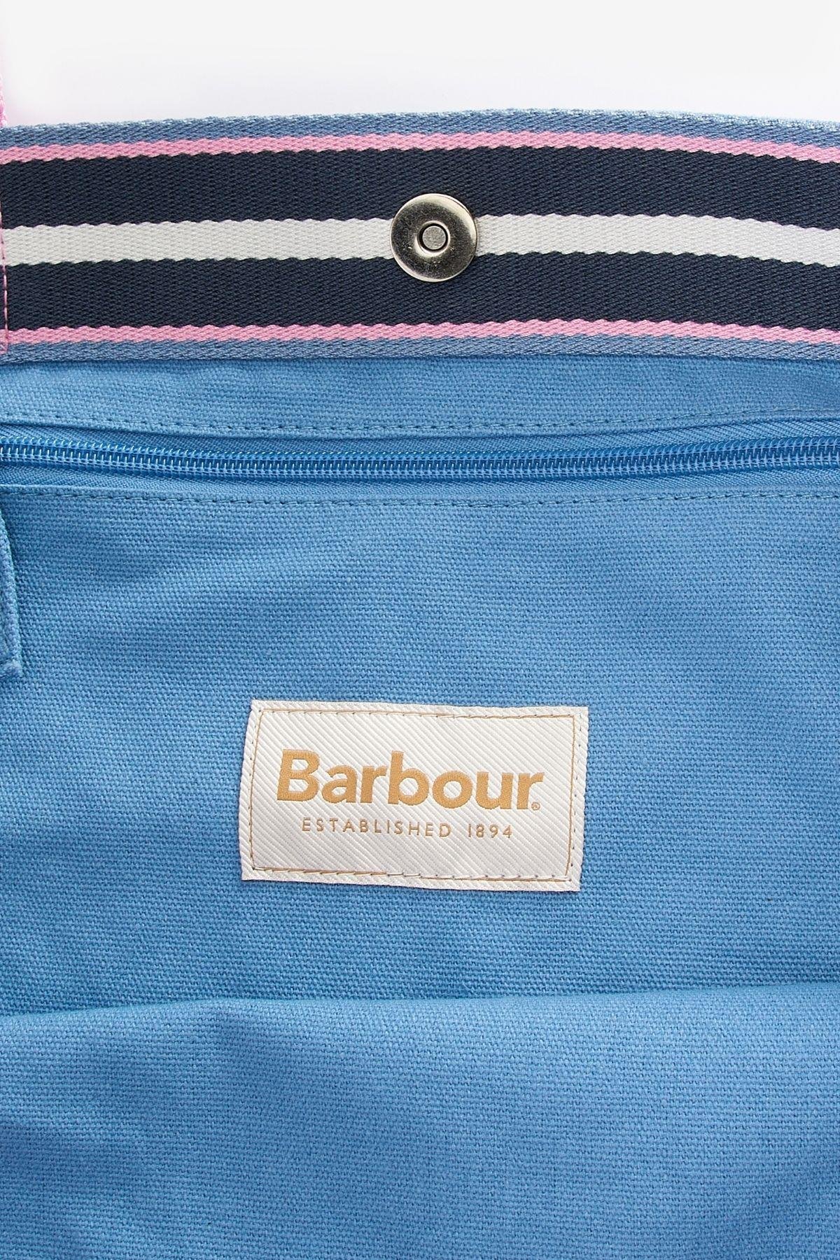 Barbour Logolu Plaj Çantası BL51 Chambray Blue