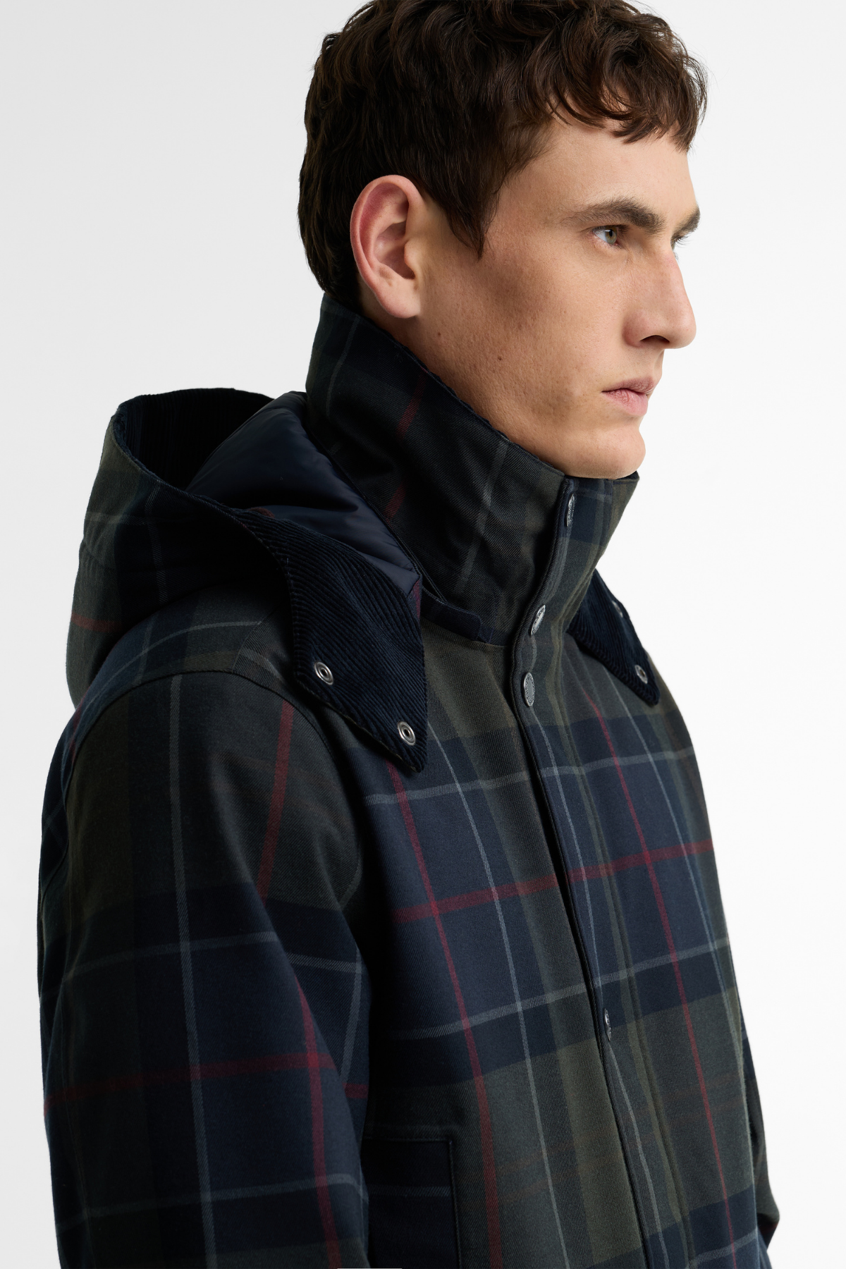 Barbour Lonnen Tartan Waterproof Ceket NY91 Shadow Classic Tartan