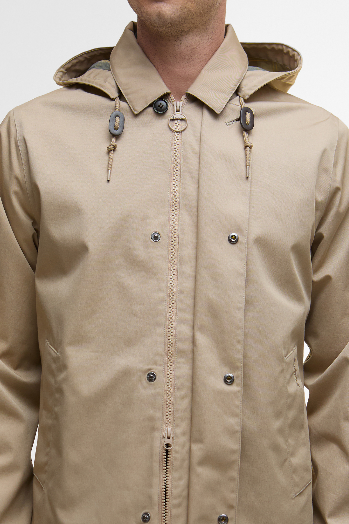 Barbour Lorig Mac Waterproof Ceket ST71 Washed Stone
