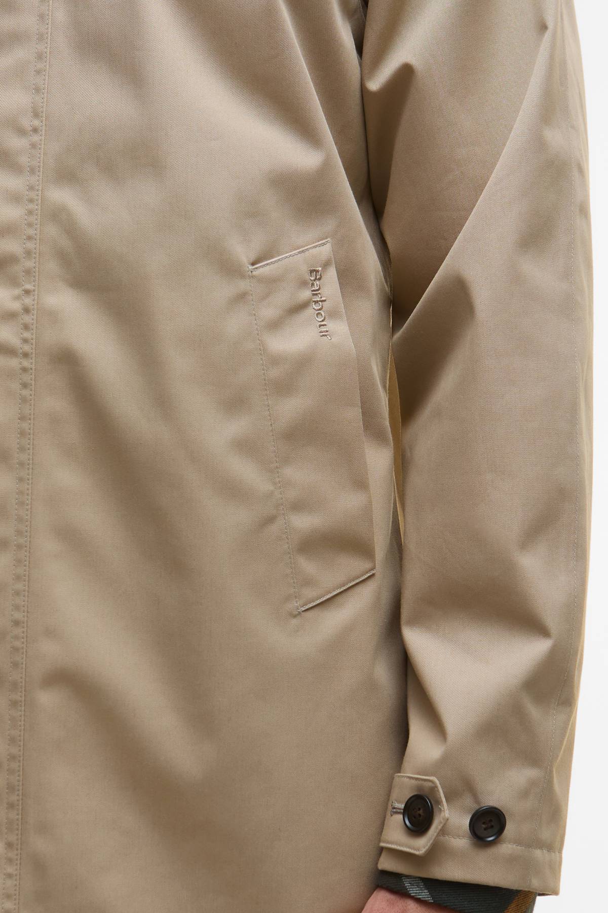 Barbour Lorig Mac Waterproof Ceket ST71 Washed Stone