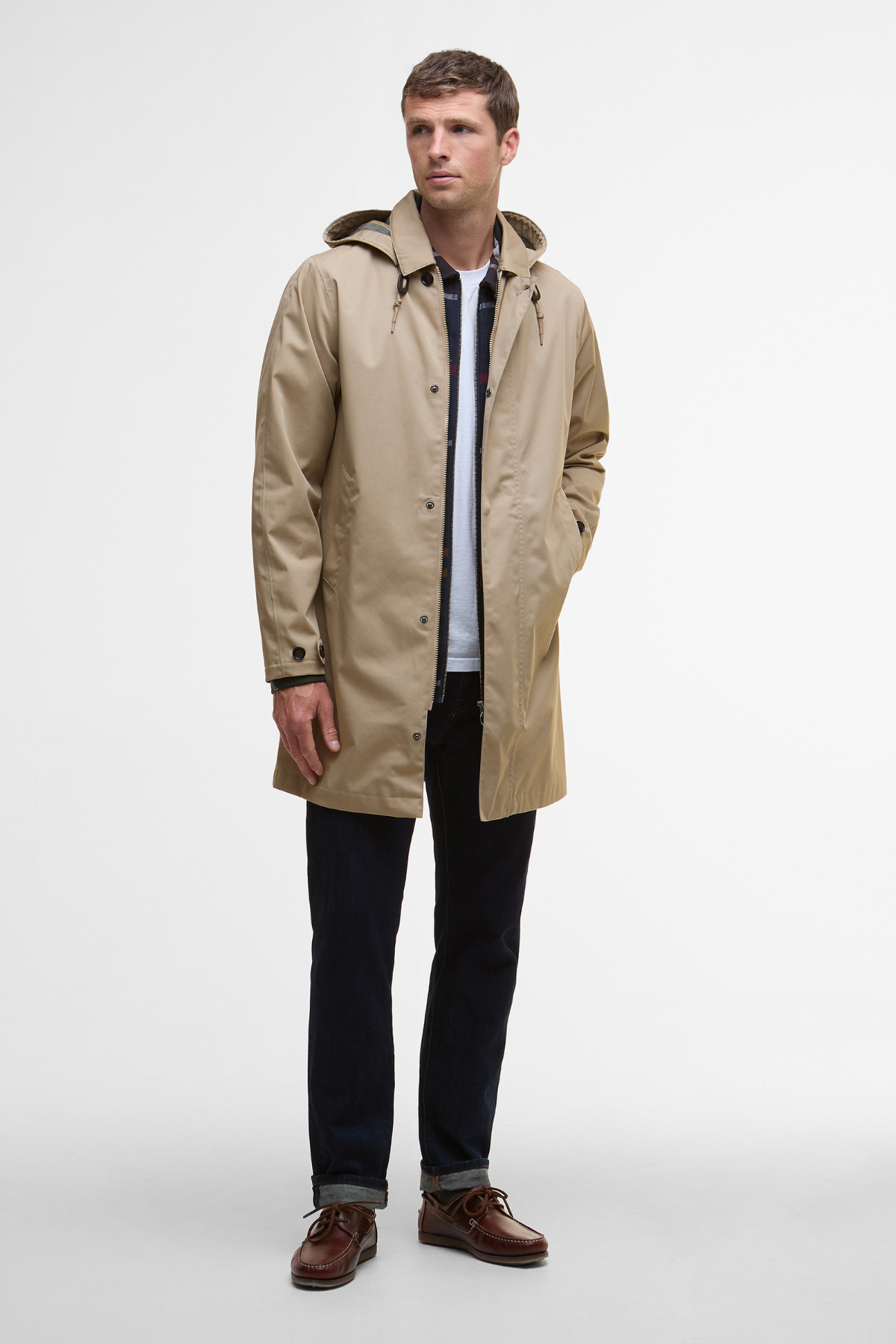 Barbour Lorig Mac Waterproof Ceket ST71 Washed Stone
