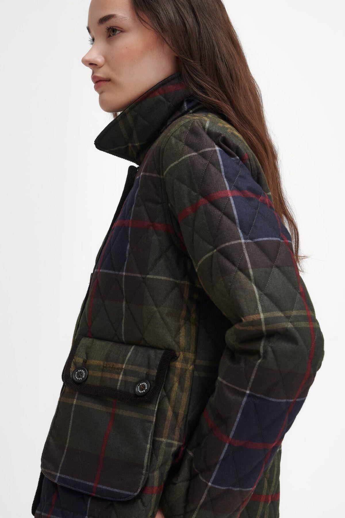 Barbour Loudon Kapitone Ceket TN14 Classic Tartan