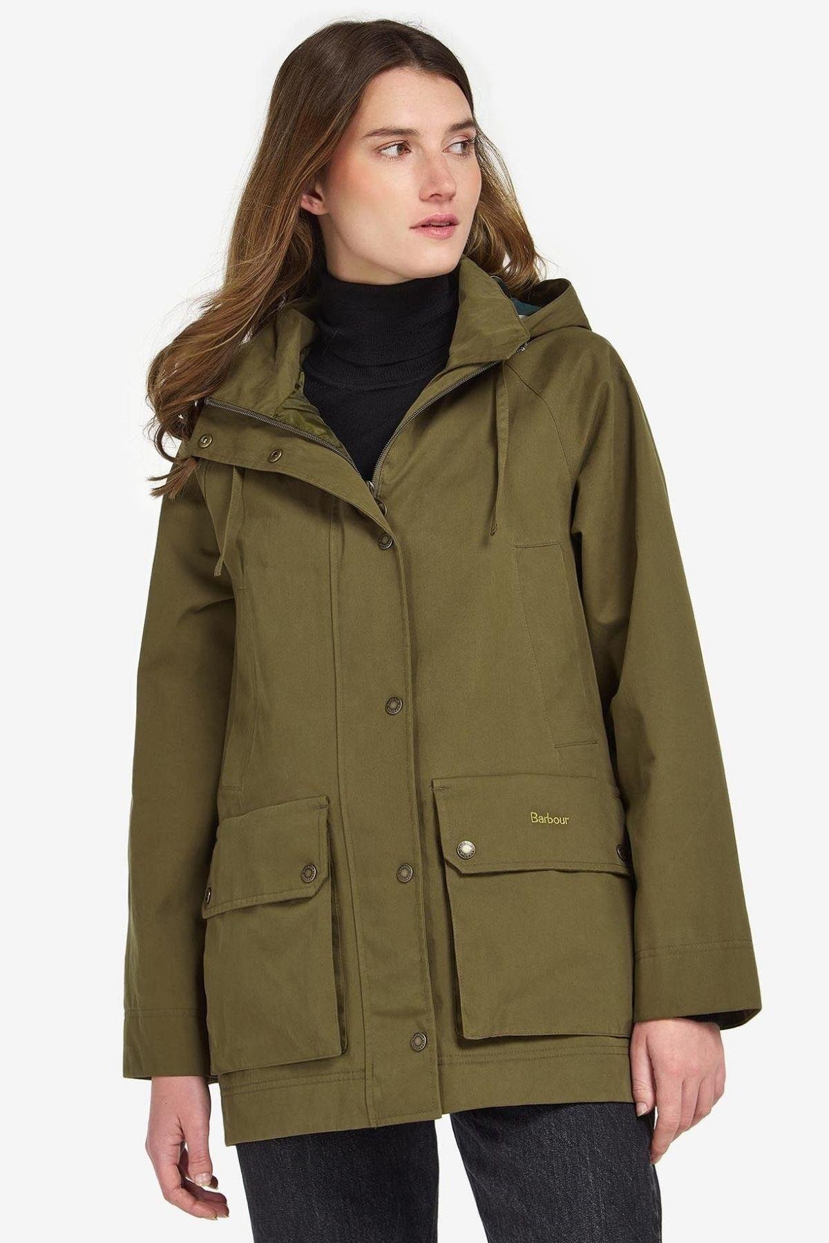 Barbour Lowland Beadnell Waterproof Ceket SG71 Nori Green