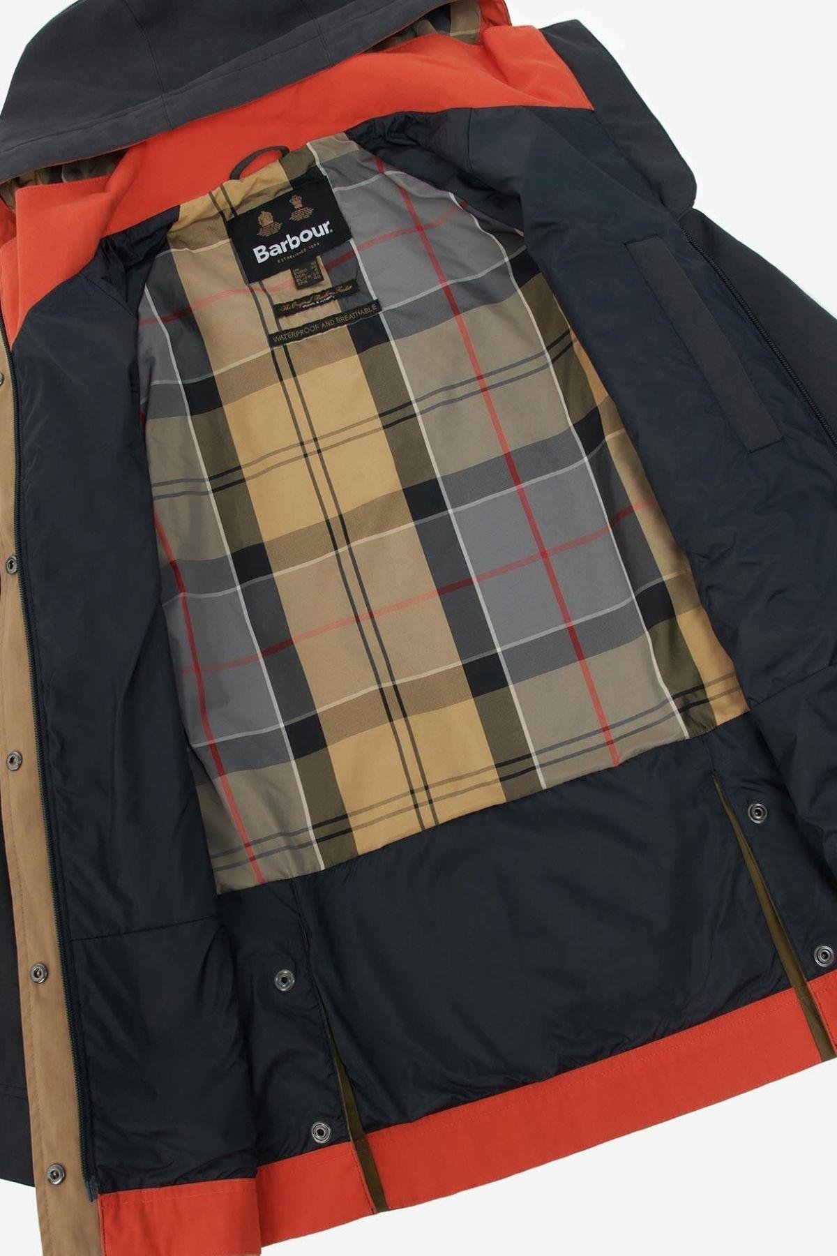 Barbour Lowland Patch Beadnell Waterproof Ceket NY91 Dk. Navy