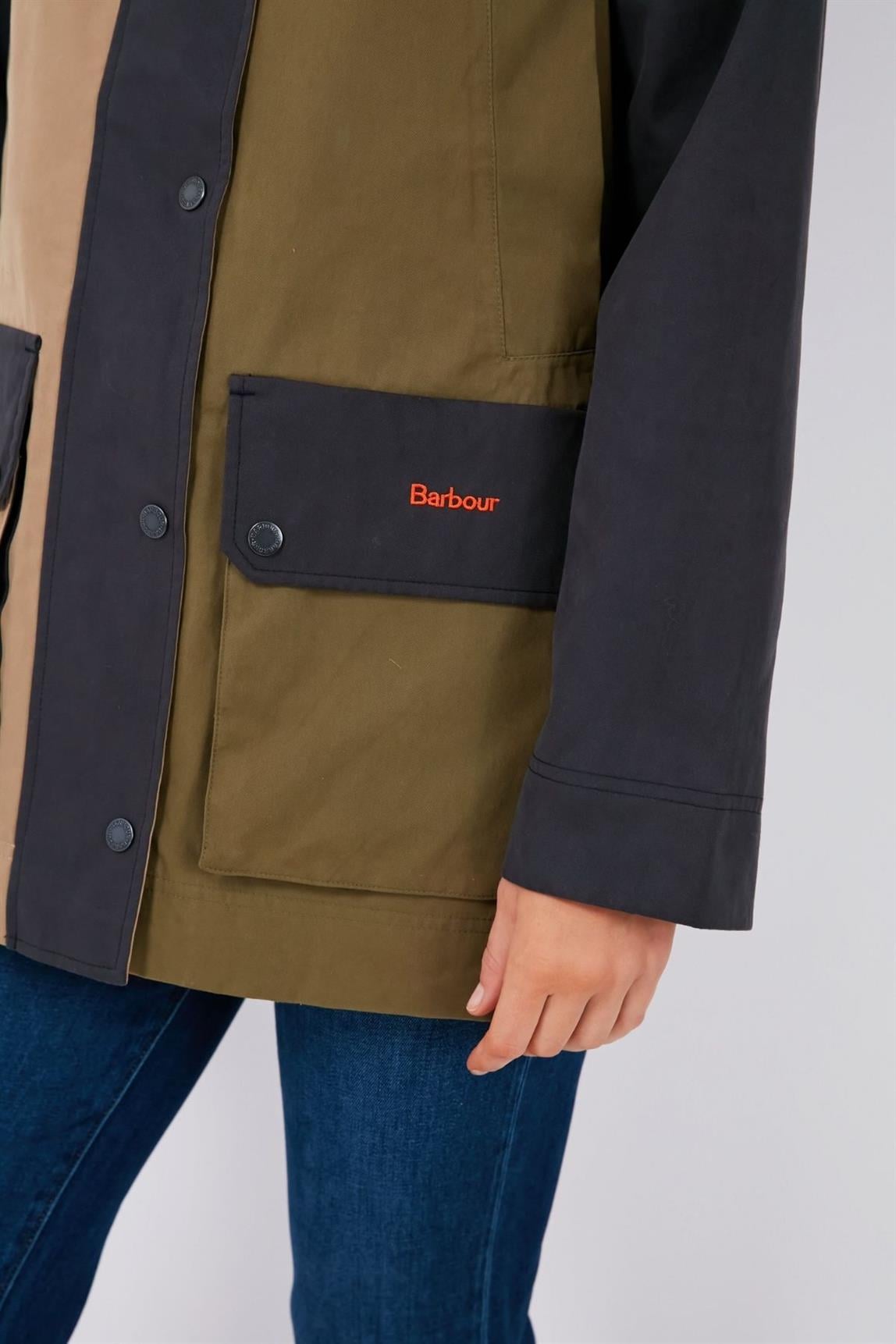 Barbour Lowland Patch Beadnell Waterproof Ceket NY91 Dk. Navy