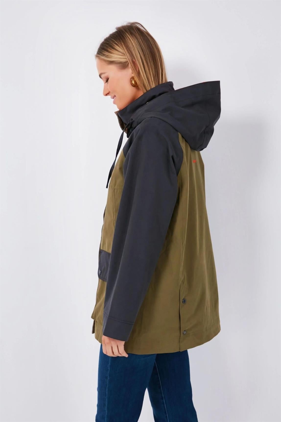 Barbour Lowland Patch Beadnell Waterproof Ceket NY91 Dk. Navy