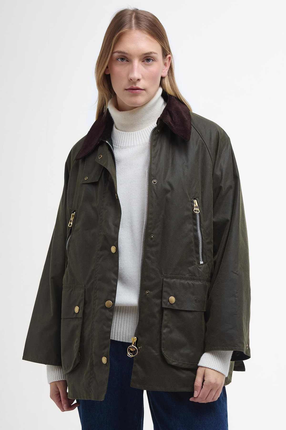 Barbour Lynne Yağlı Ceket OL99 Archive Oiıve