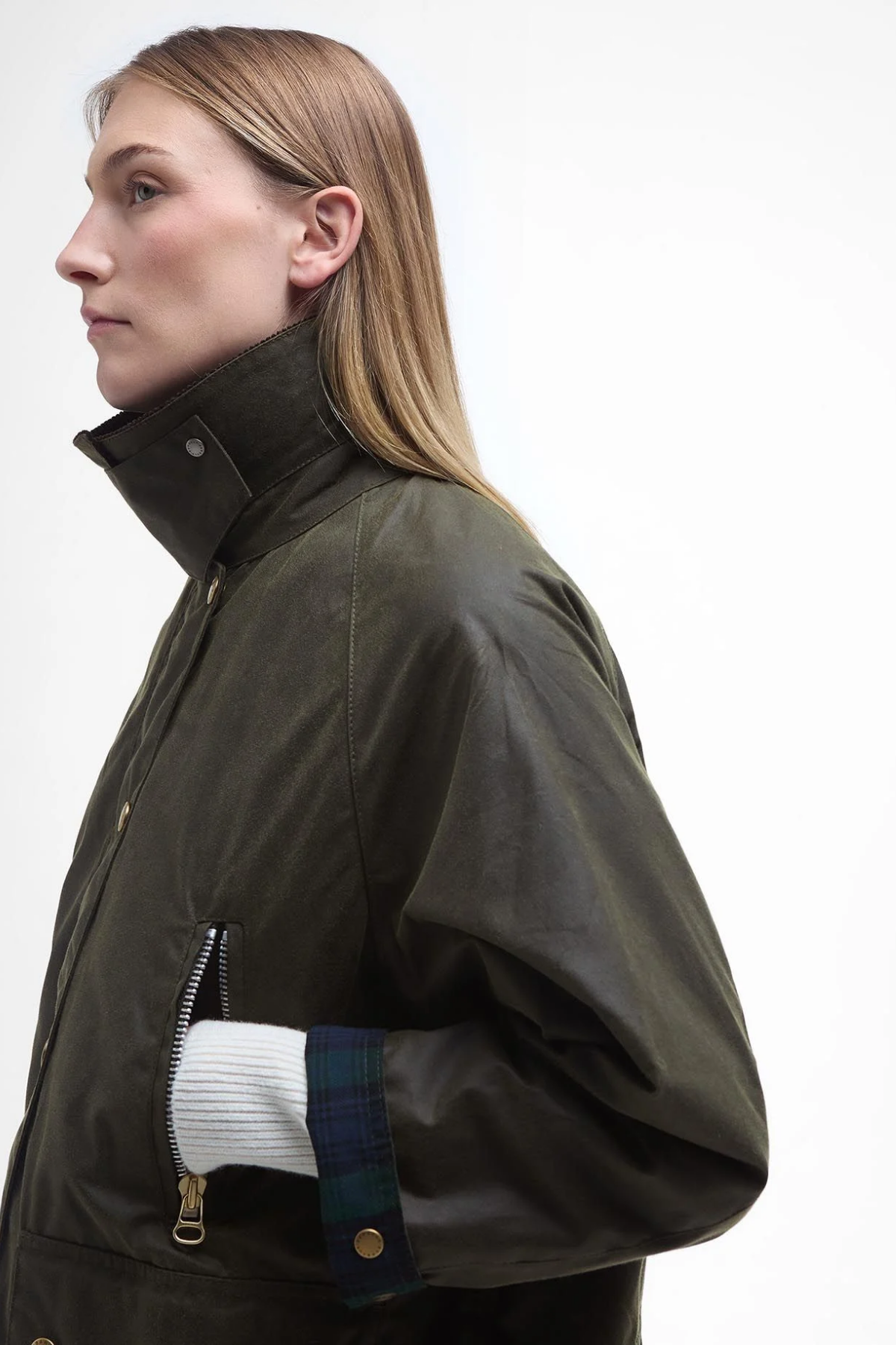 Barbour Lynne Yağlı Ceket OL99 Archive Oiıve