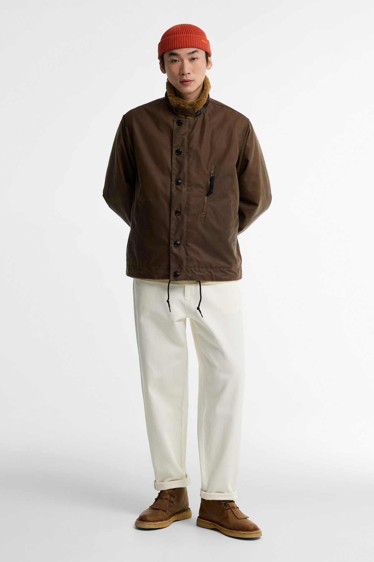 Barbour Macklow Yağlı Ceket BE51 Bark