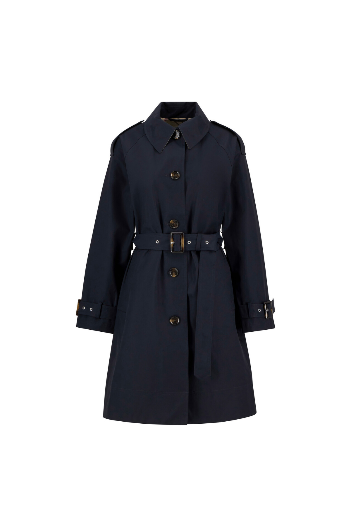 Barbour Maia Showerproof Ceket NY75 Dark Navy/Hessian Tartan