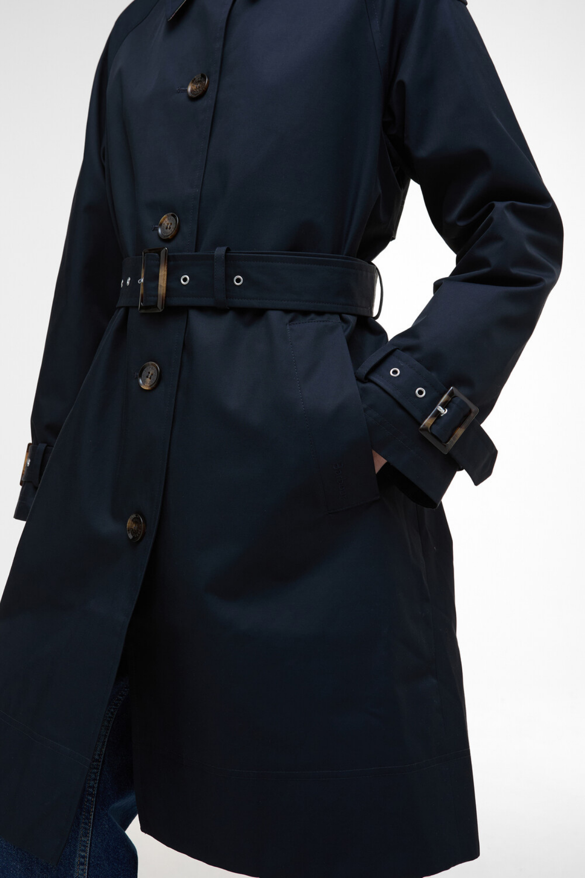 Barbour Maia Showerproof Ceket NY75 Dark Navy/Hessian Tartan