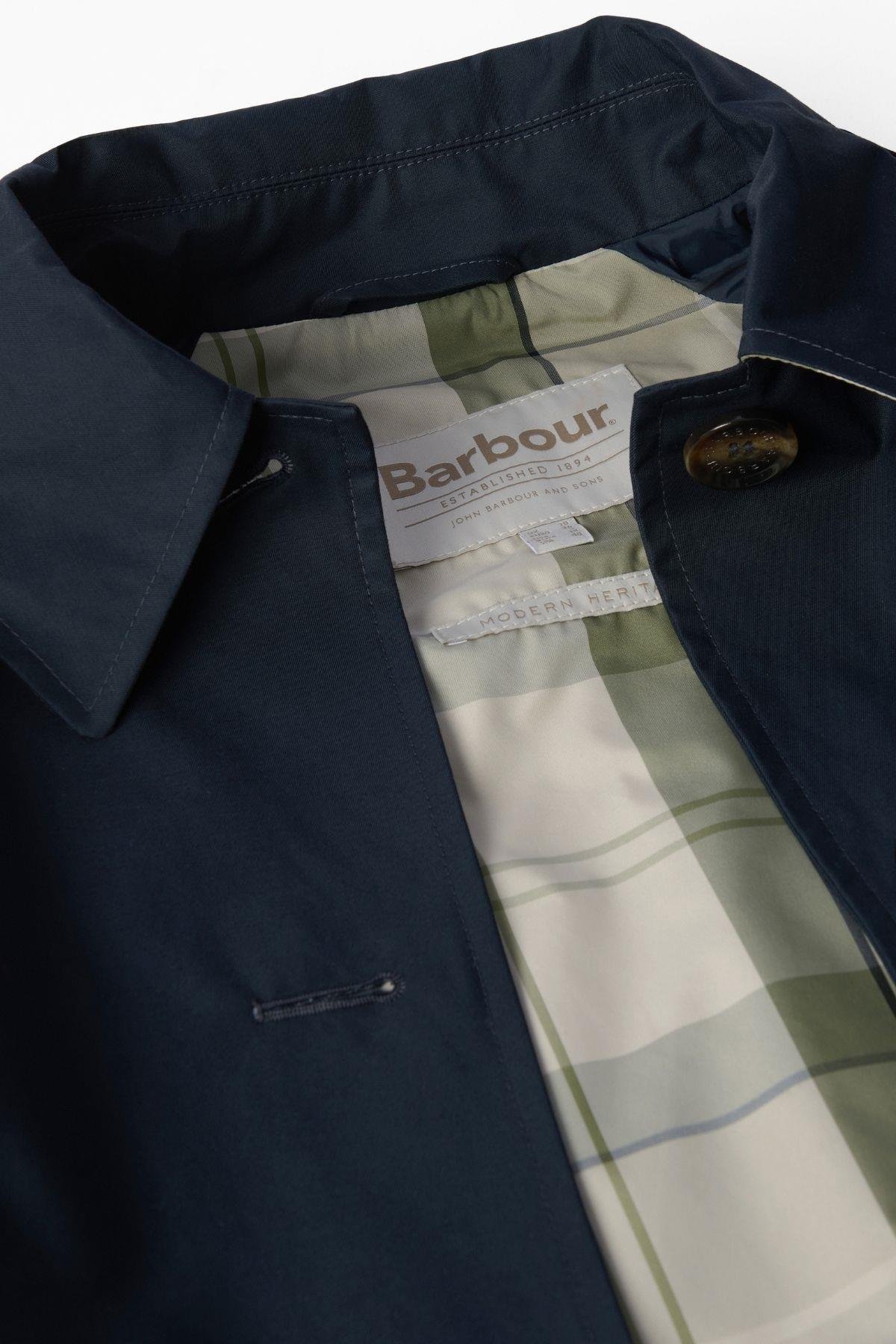 Barbour Maia Showerproof Ceket NY91 Dark Navy/Rosemary Tartan