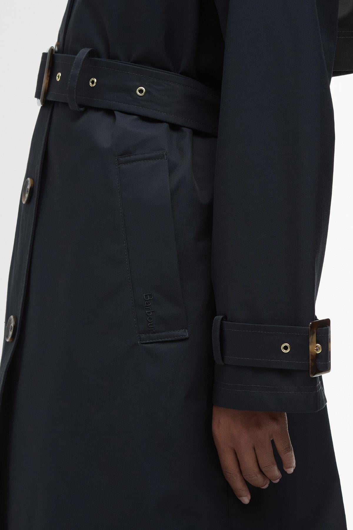 Barbour Maia Showerproof Ceket NY91 Dark Navy/Rosemary Tartan