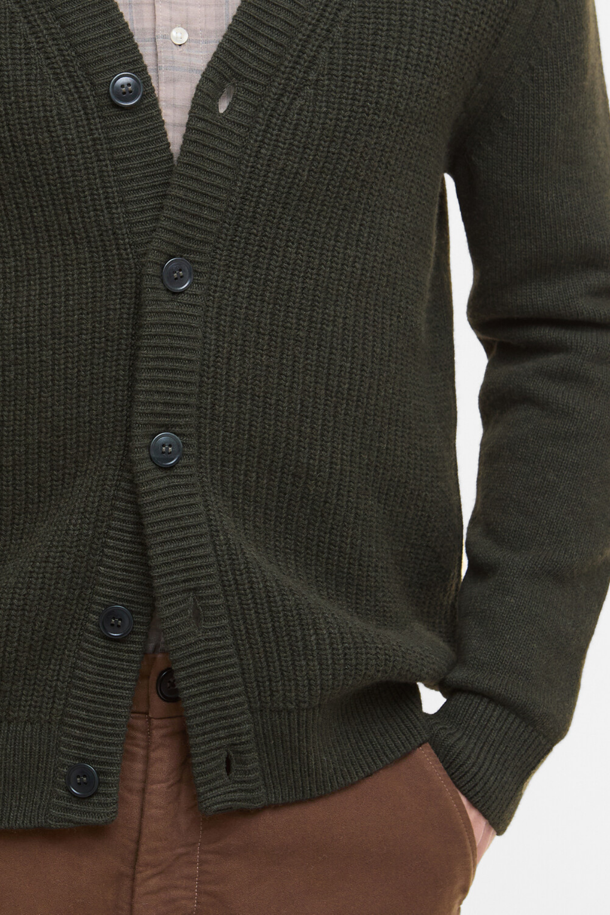 Barbour Mainland Knitted Hırka OL51 Olive