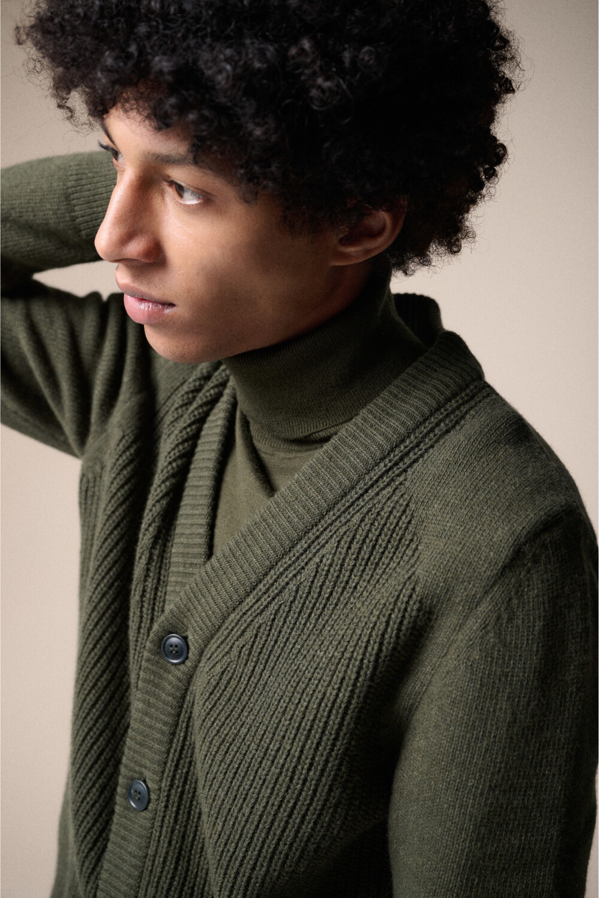 Barbour Mainland Knitted Hırka OL51 Olive