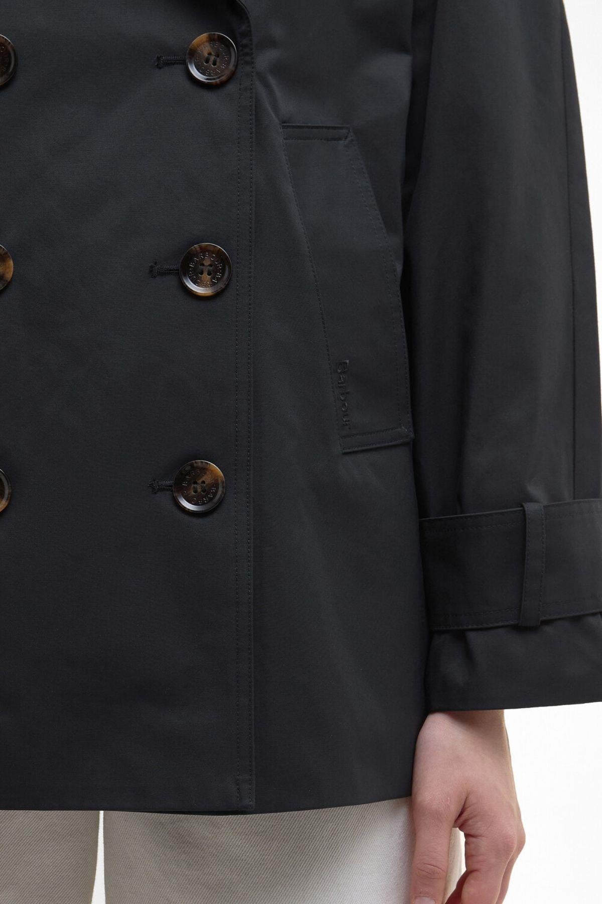 Barbour Maisy Showerproof Ceket BK11 Black/Safari Tartan