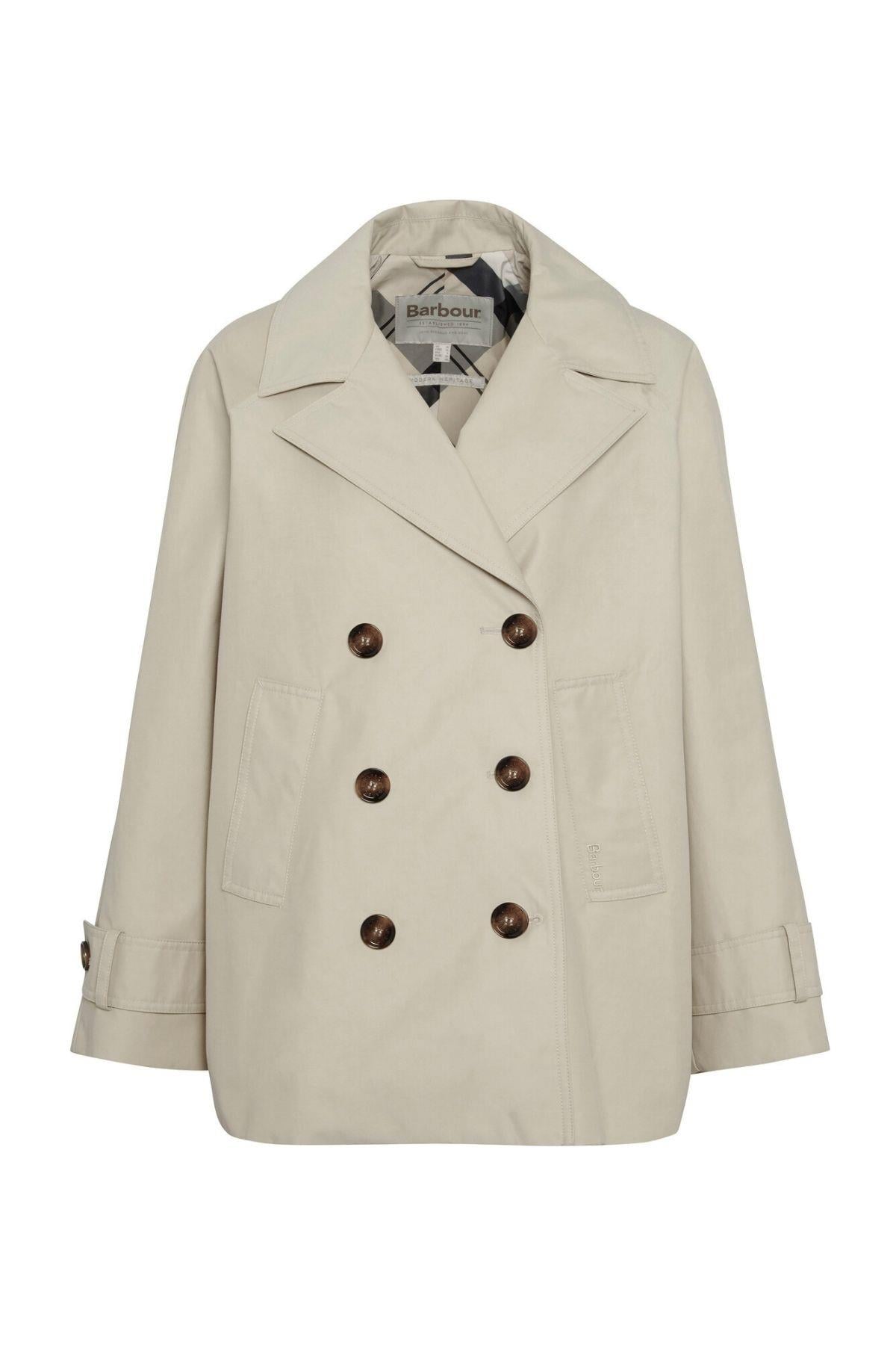 Barbour Maisy Showerproof Ceket SN11 Light Sand/Safari Tartan