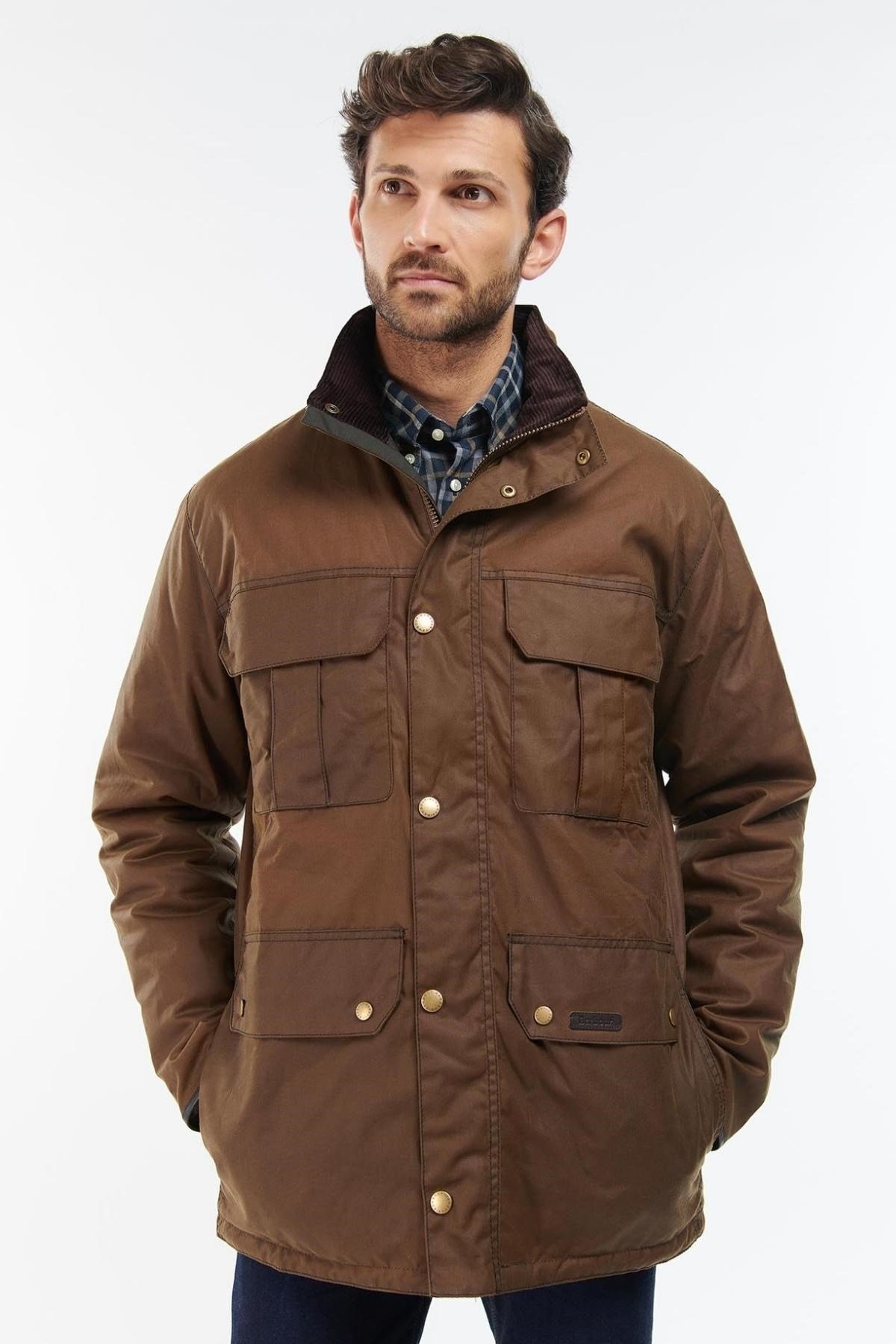 Barbour Malcolm Yağlı Ceket BR71 Dk Brown