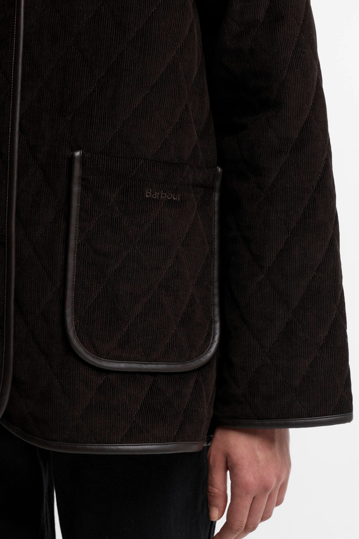 Barbour Marlow Kapitone Ceket BR71 Dk Brown Shadow Classic