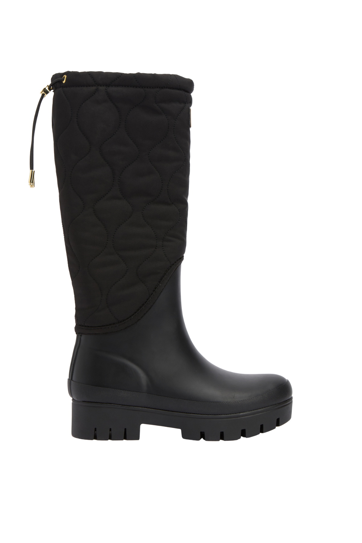 Barbour Marnie Kapitone Tall Welly Çizme BK11 Black