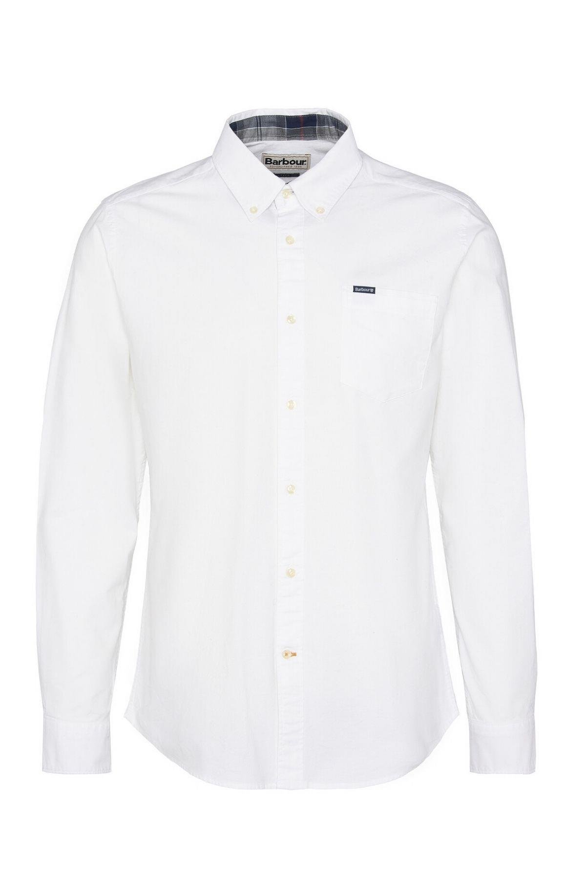 Barbour Marsden Tailored Oxford Gömlek WH11 Whıte