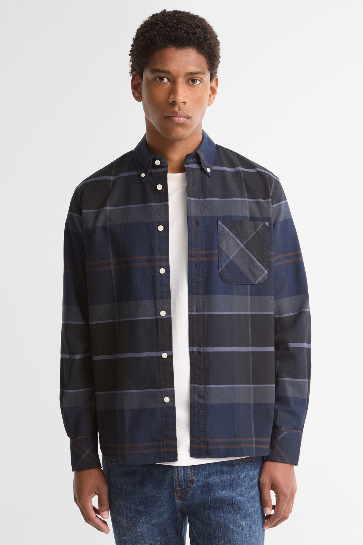 Barbour Mineral Tartan Dunoon Authentic Gömlek NY71 Midnight Loch