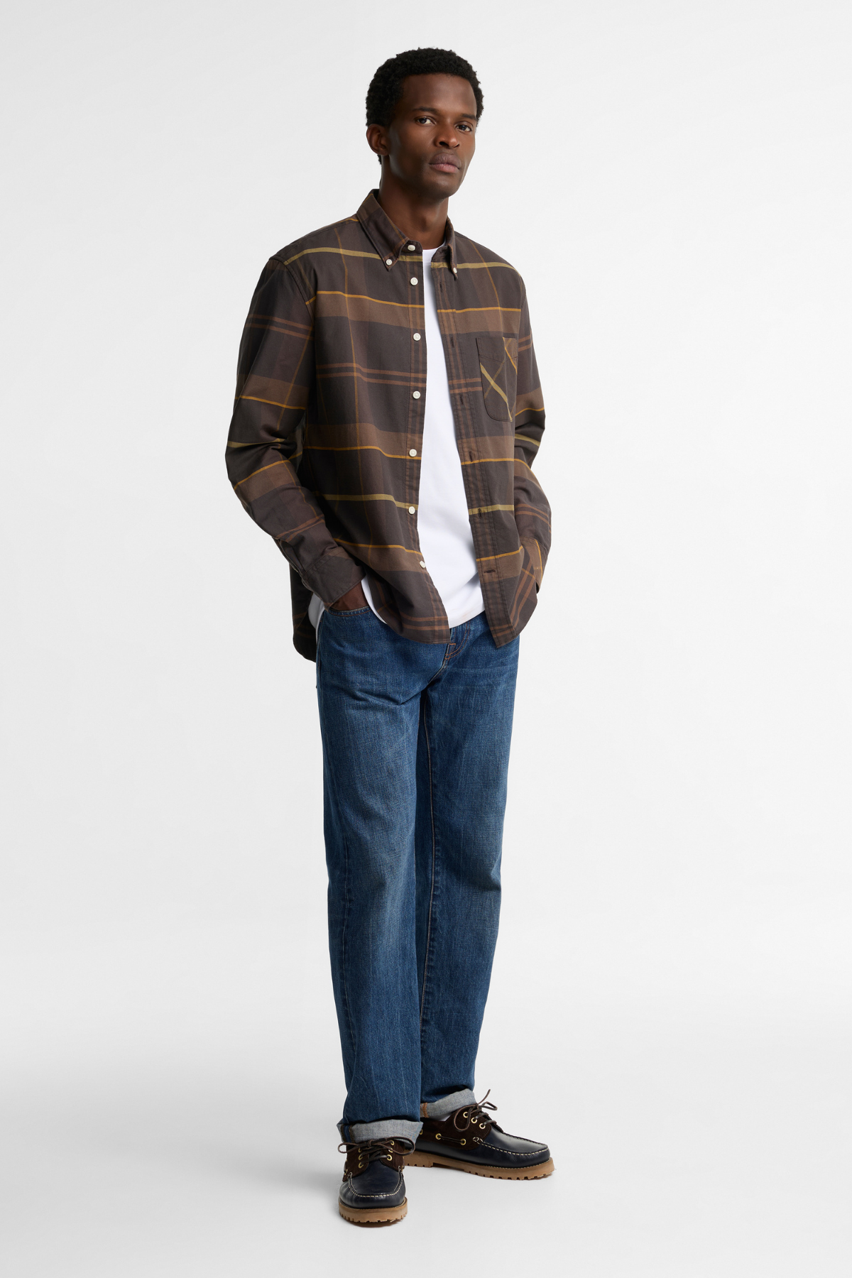 Barbour Mineral Tartan Dunoon Authentic Gömlek BR91 Dried Bracken