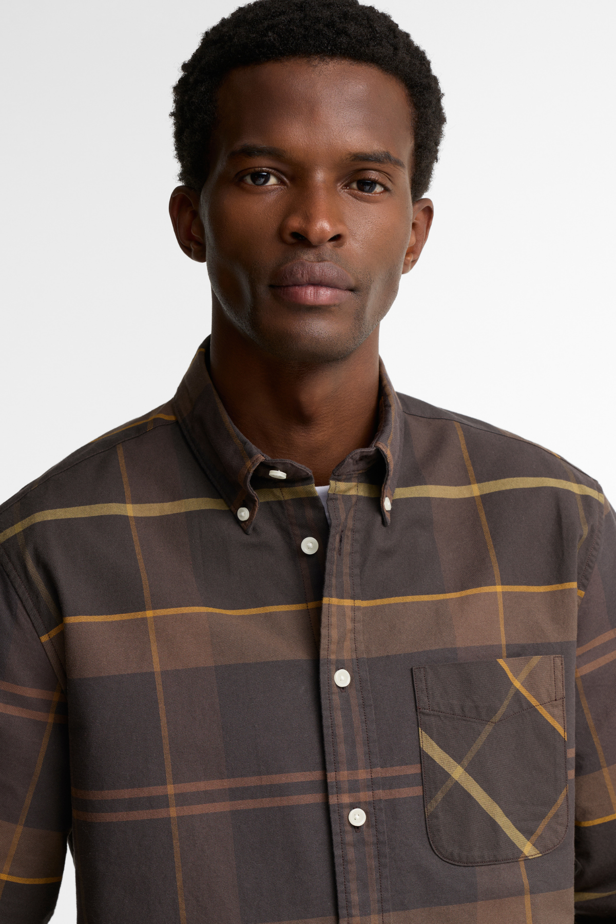 Barbour Mineral Tartan Dunoon Authentic Gömlek BR91 Dried Bracken
