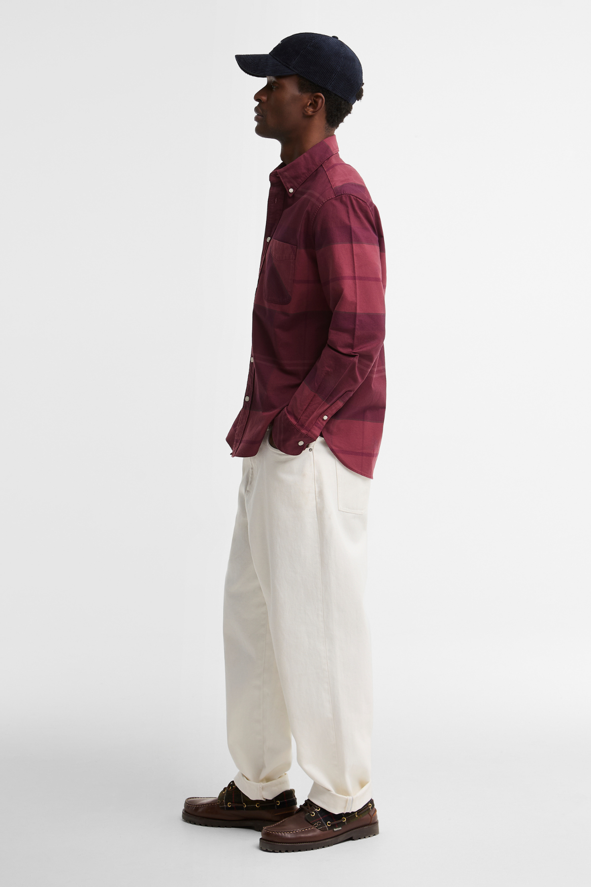 Barbour Mineral Tartan Dunoon Authentic Gömlek RE55 Crimson Heather
