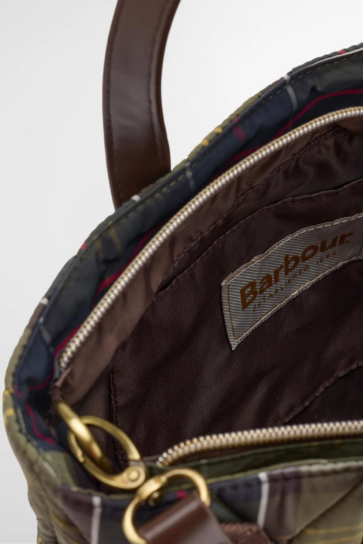 Barbour Mini Kapitone Omuz Çantası TN11 Classic Tartan