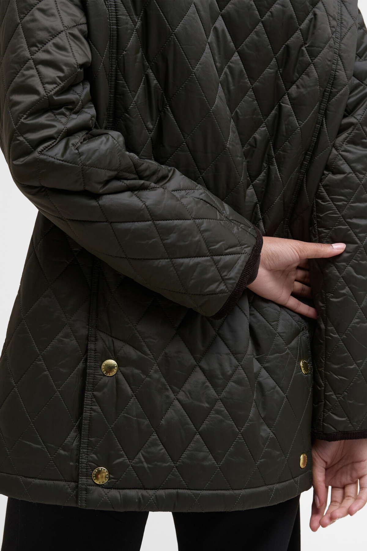 Barbour Modern Beadnell Kapitone Ceket SG71 Sage-Ancient