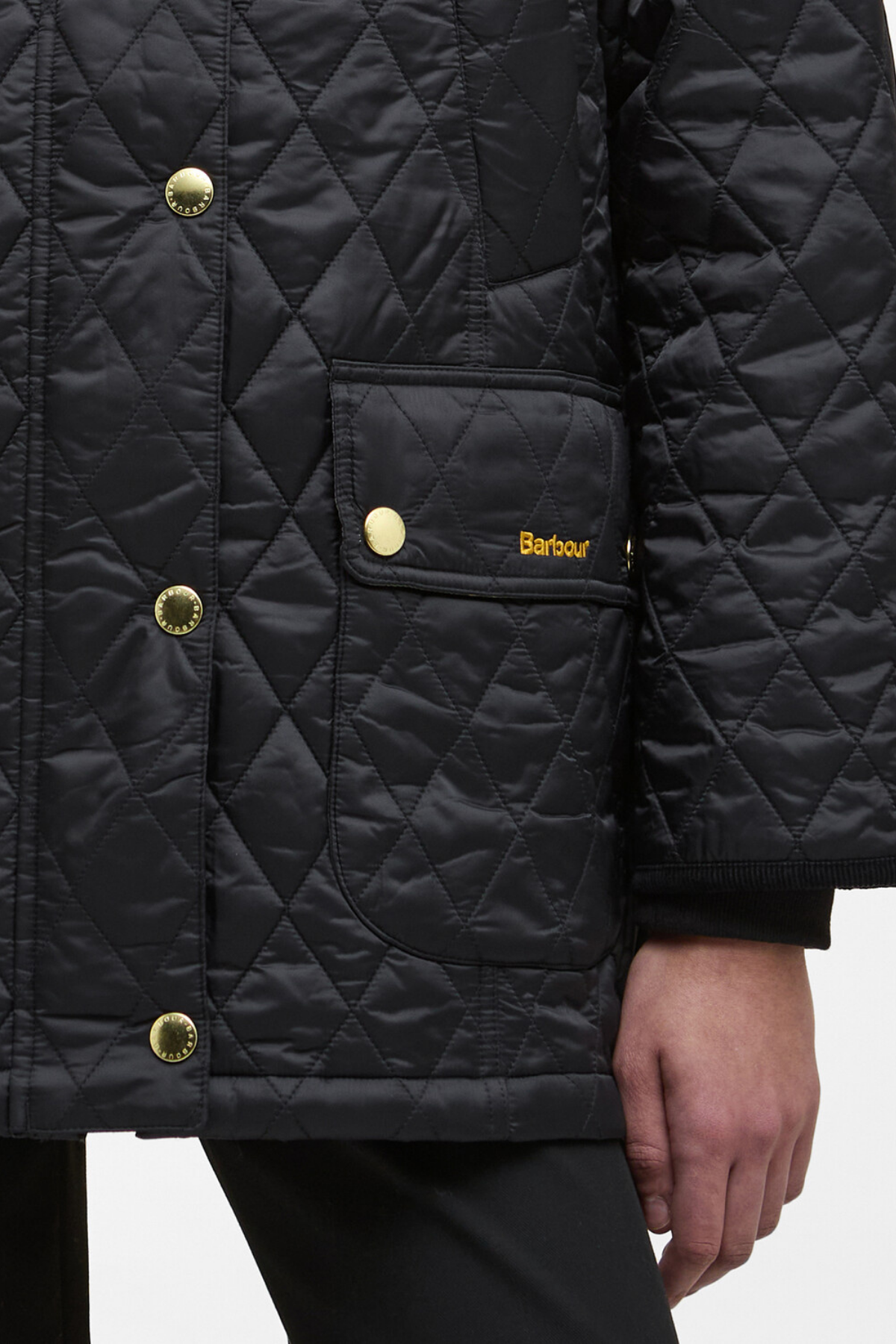 Barbour Modern Beadnell Kapitone Ceket BK91 Black/Classic