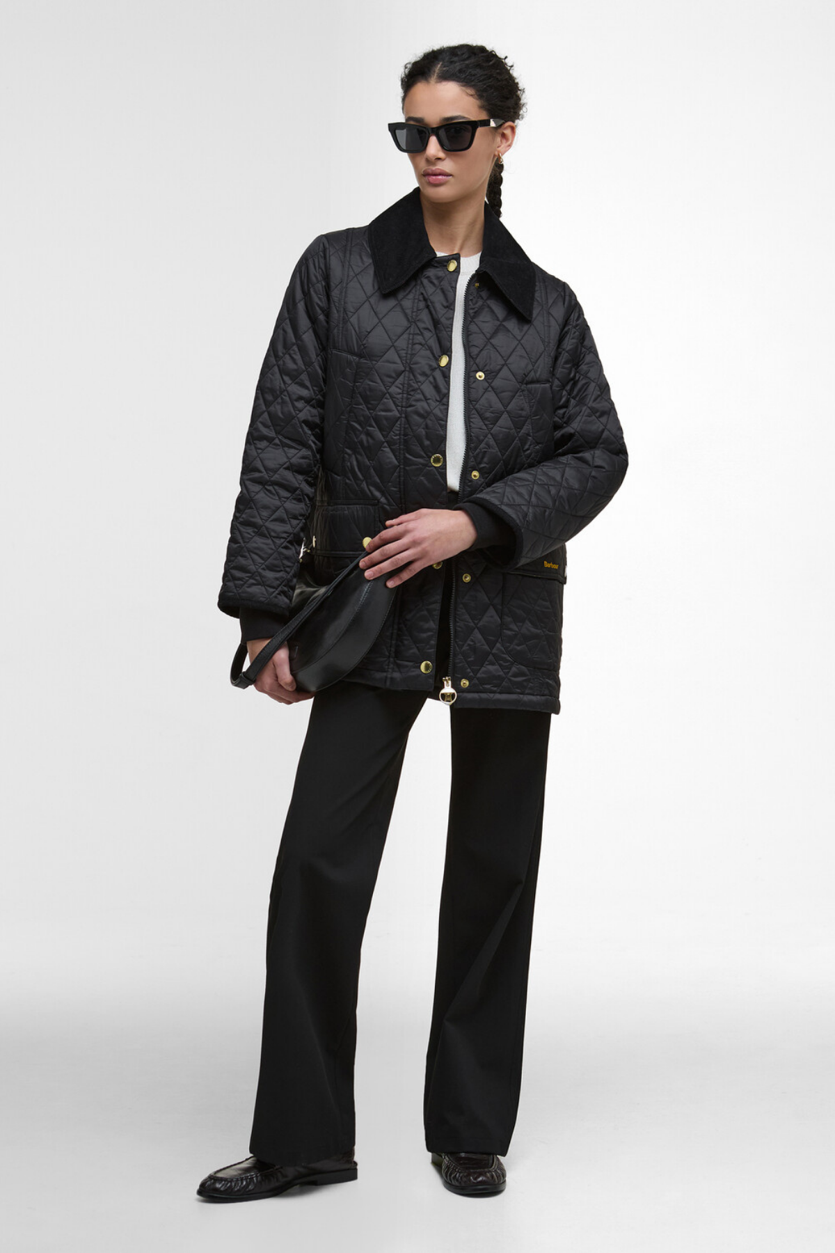 Barbour Modern Beadnell Kapitone Ceket BK91 Black/Classic