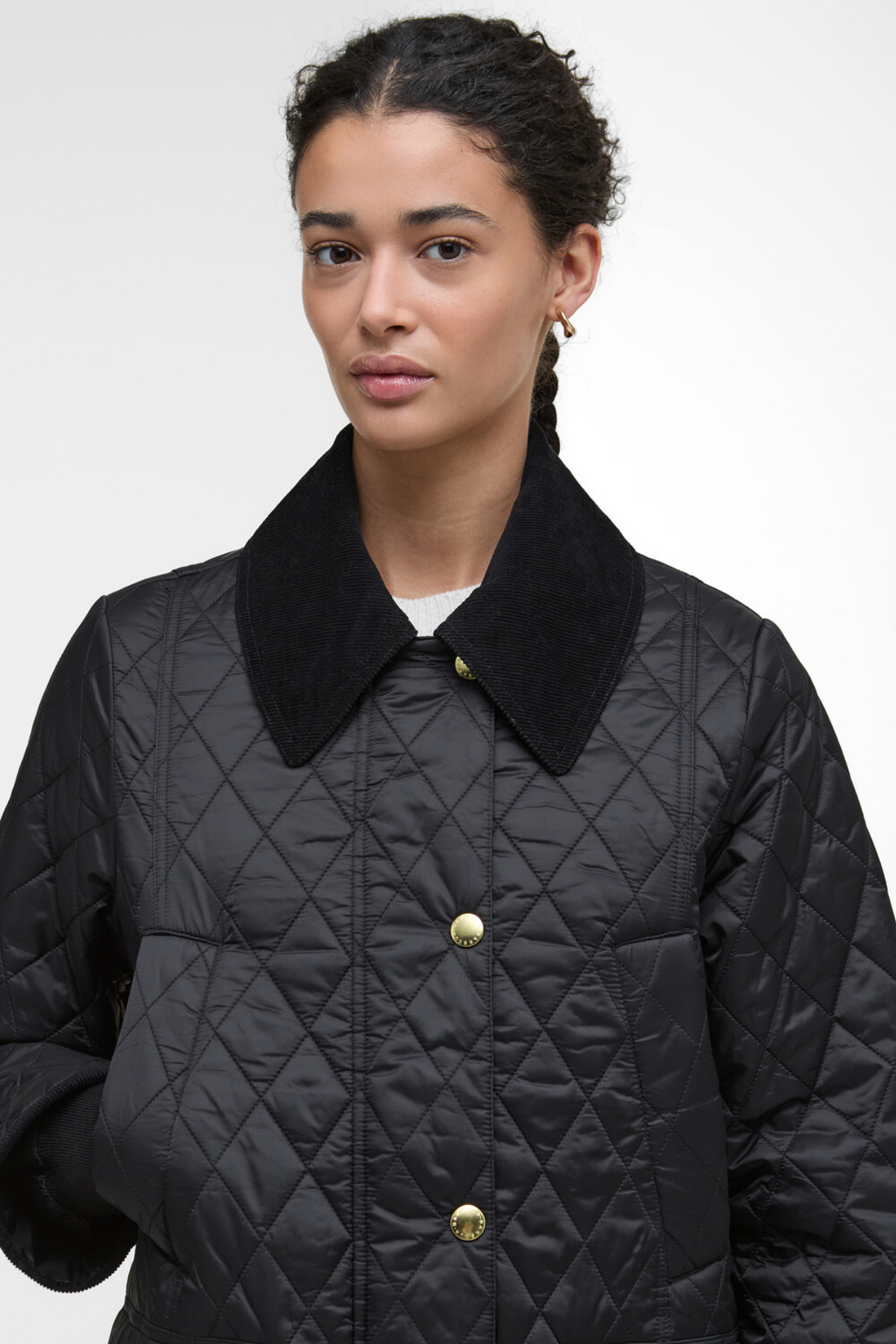 Barbour Modern Beadnell Kapitone Ceket BK91 Black/Classic