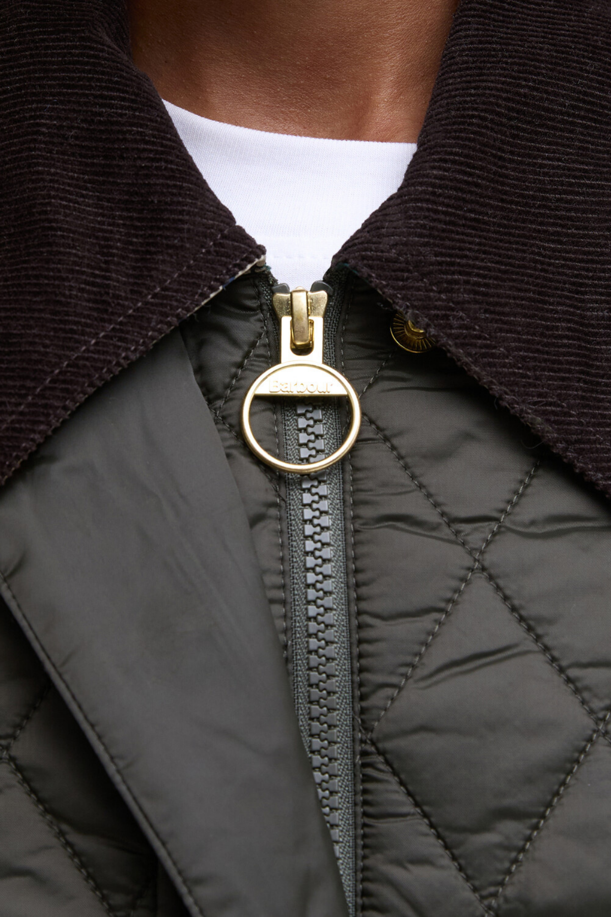 Barbour Modern Beadnell Kapitone Ceket SG71 Sage-Ancient