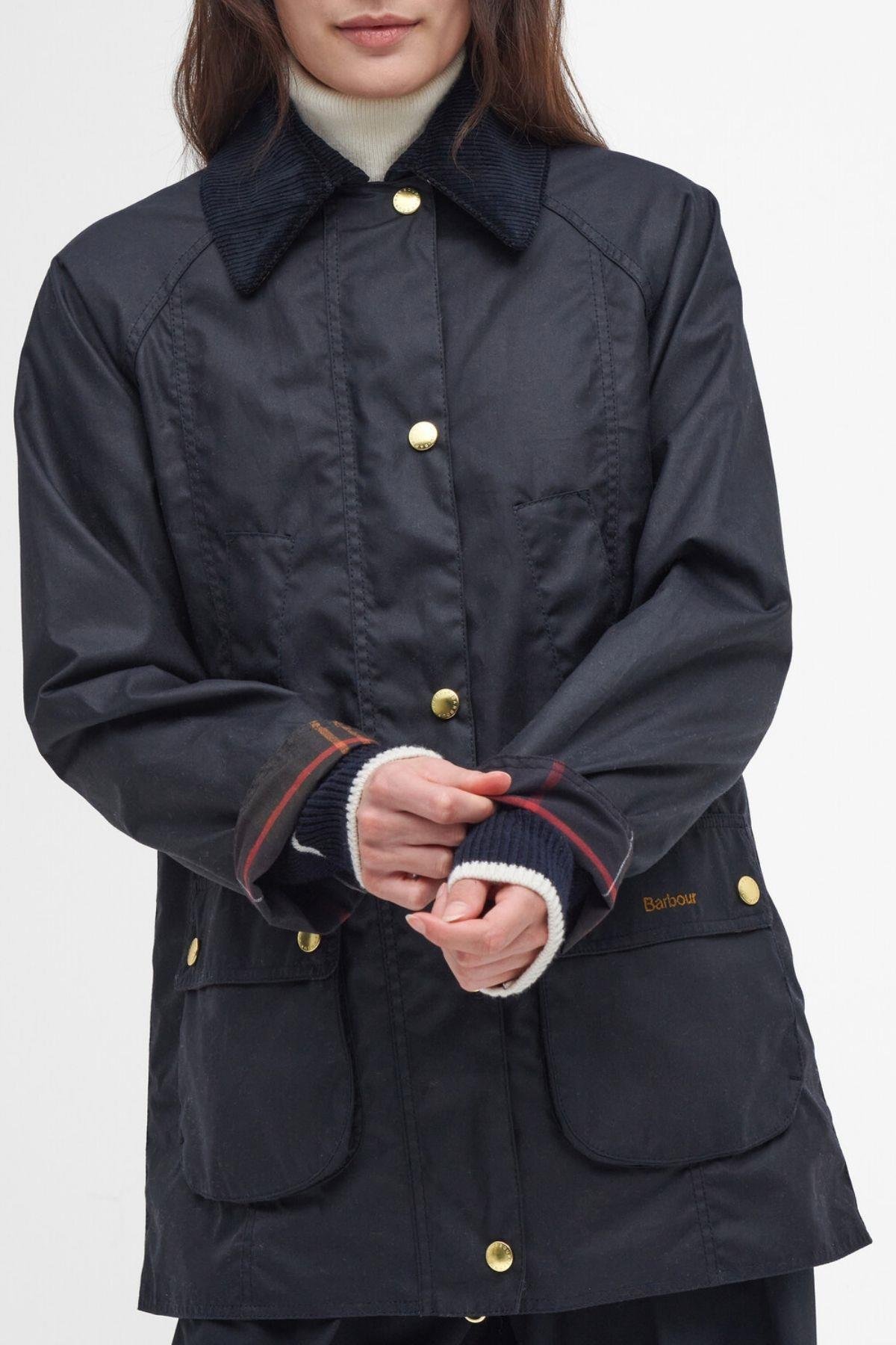 Barbour Modern Beadnell Yağlı Ceket NY92 Navy