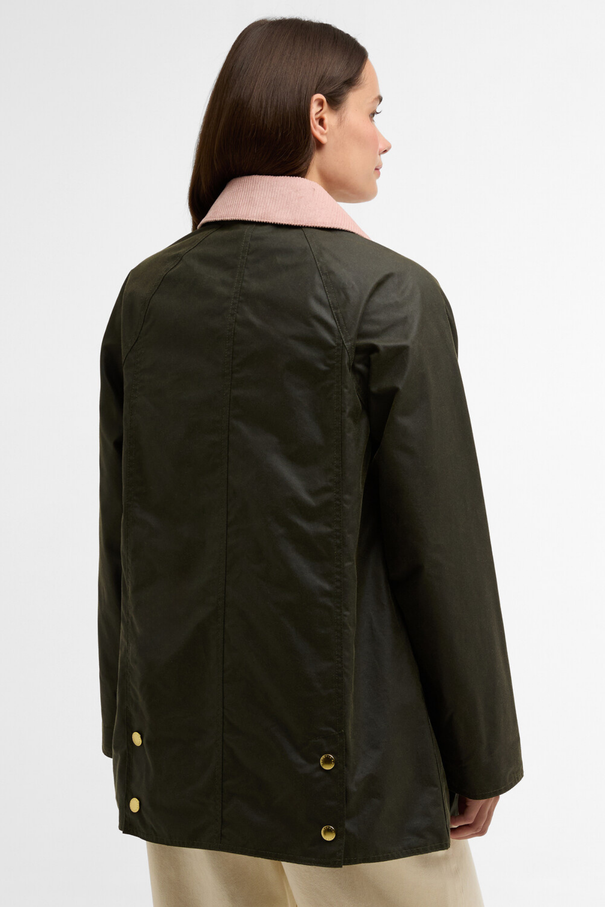 Barbour Modern Beadnell Yağlı Ceket OL99 Archive Olive/Ancient/Gardenia