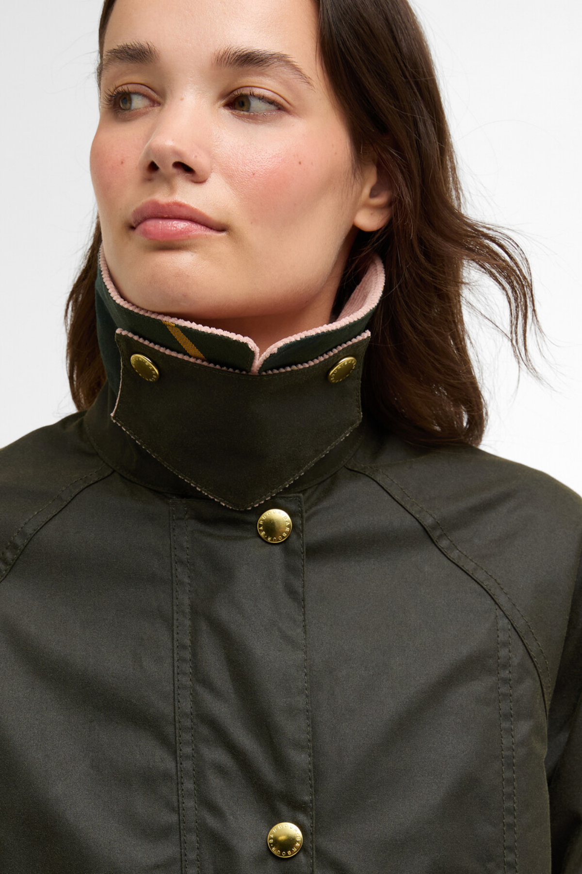 Barbour Modern Beadnell Yağlı Ceket OL99 Archive Olive/Ancient/Gardenia