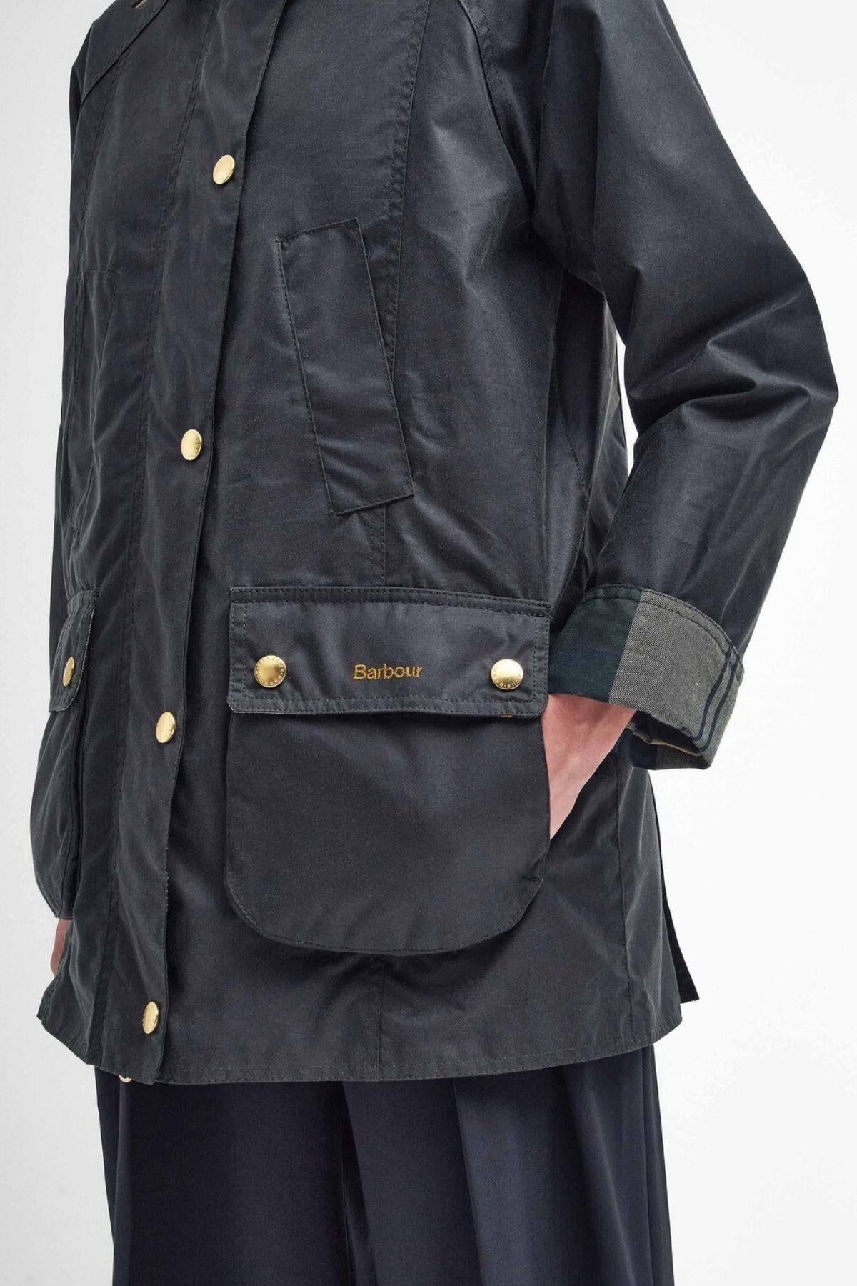 Barbour Modern Beadnell Yağlı Ceket SG51 Sage/Ancient