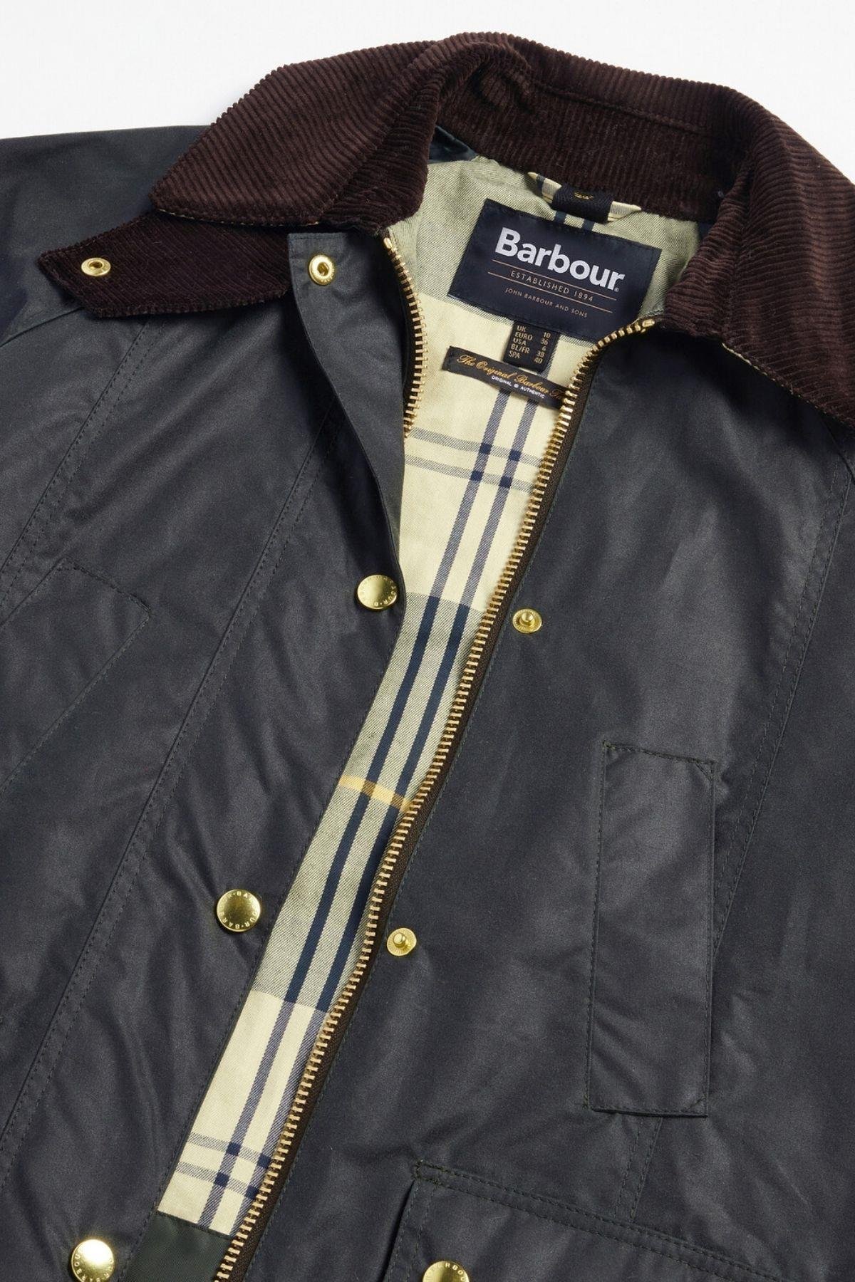 Barbour Modern Beadnell Yağlı Ceket SG51 Sage/Ancient