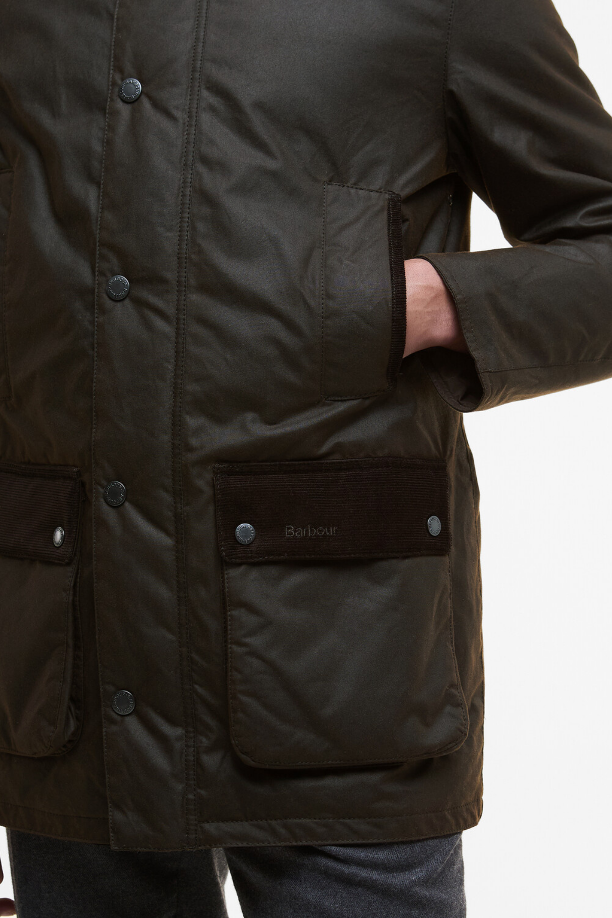 Barbour Modern Border Yağlı Jacket BR91 Dk Brown
