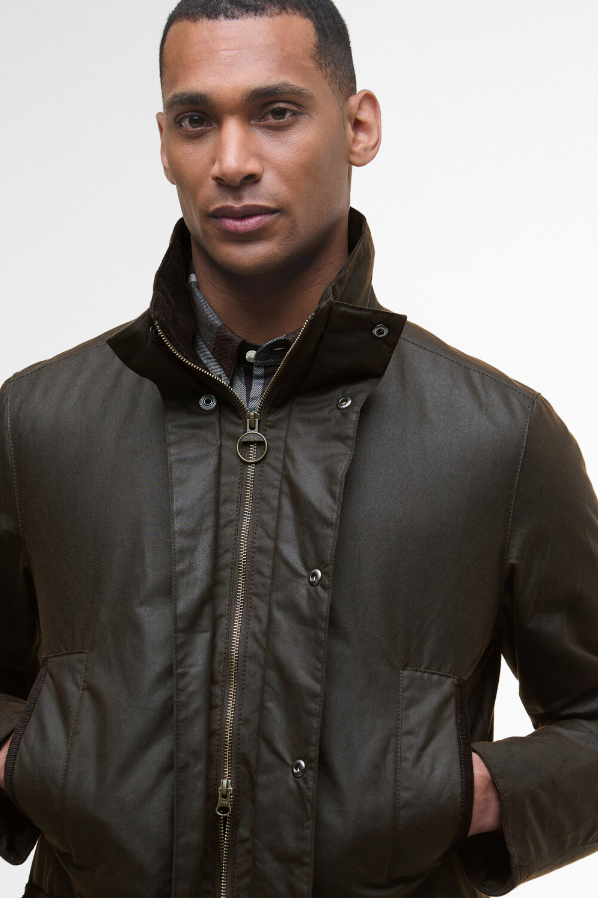 Barbour Modern Border Yağlı Jacket BR91 Dk Brown