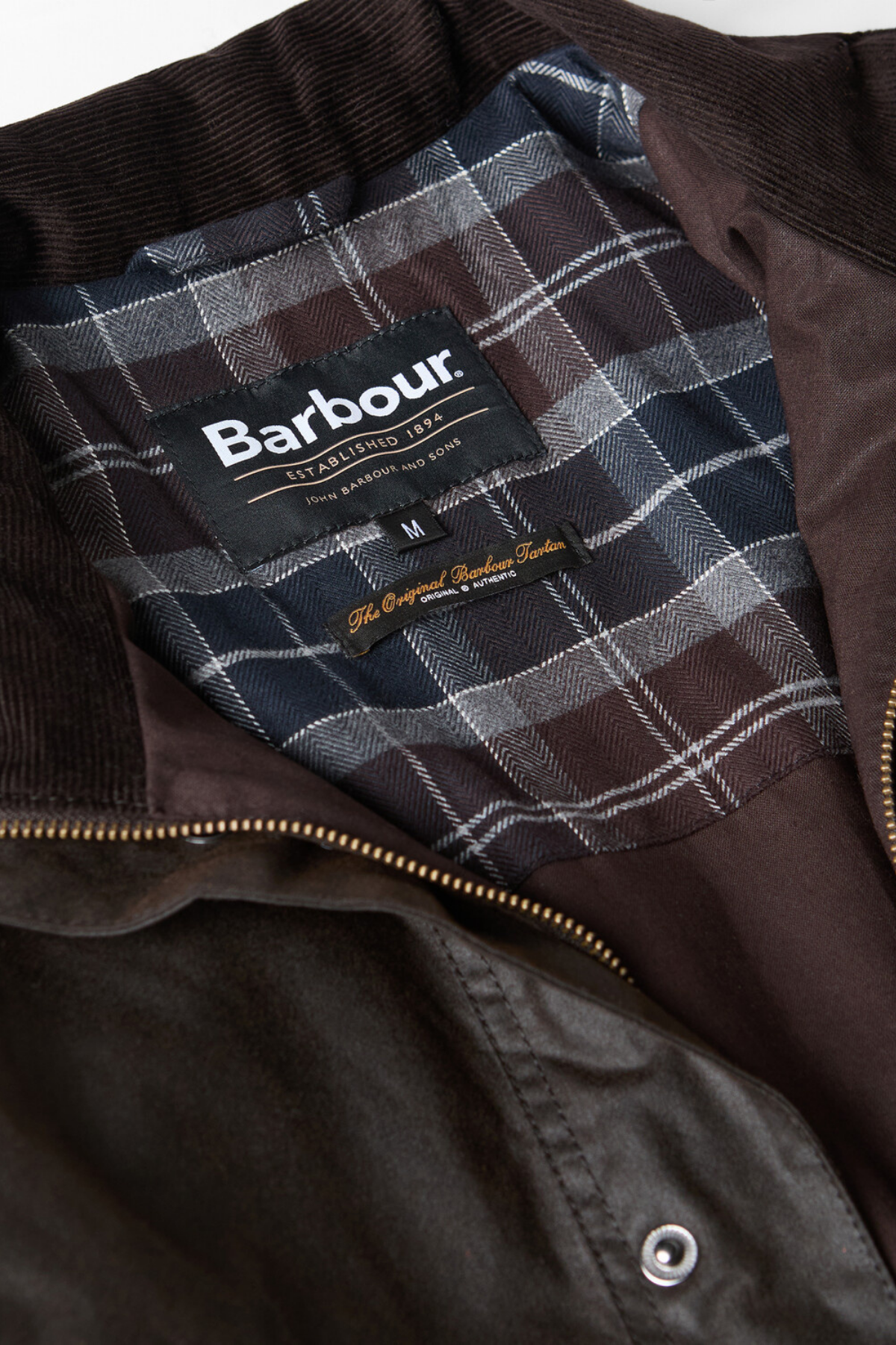 Barbour Modern Border Yağlı Jacket BR91 Dk Brown