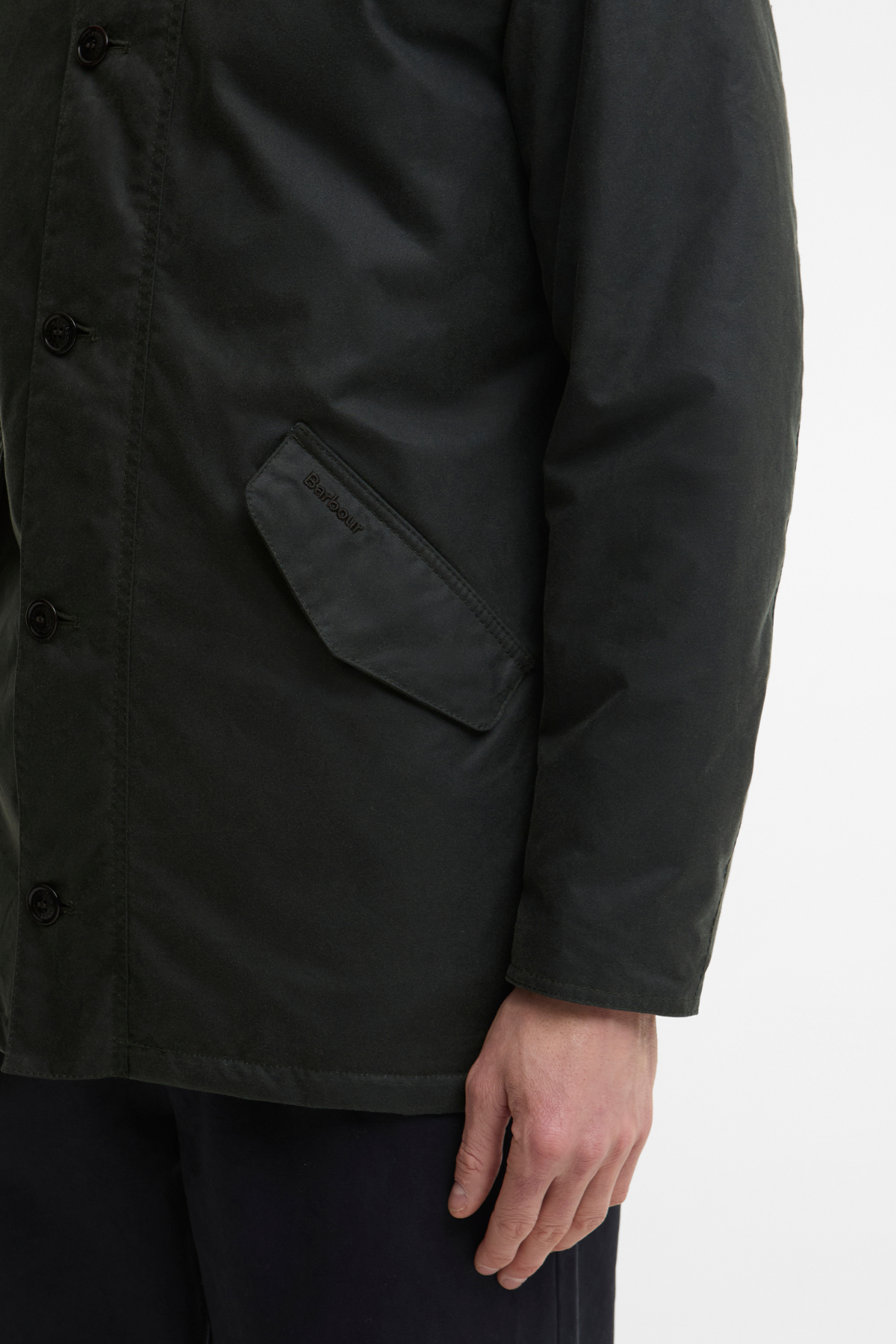 Barbour Modern Powell Yağlı Ceket SG51 Sage