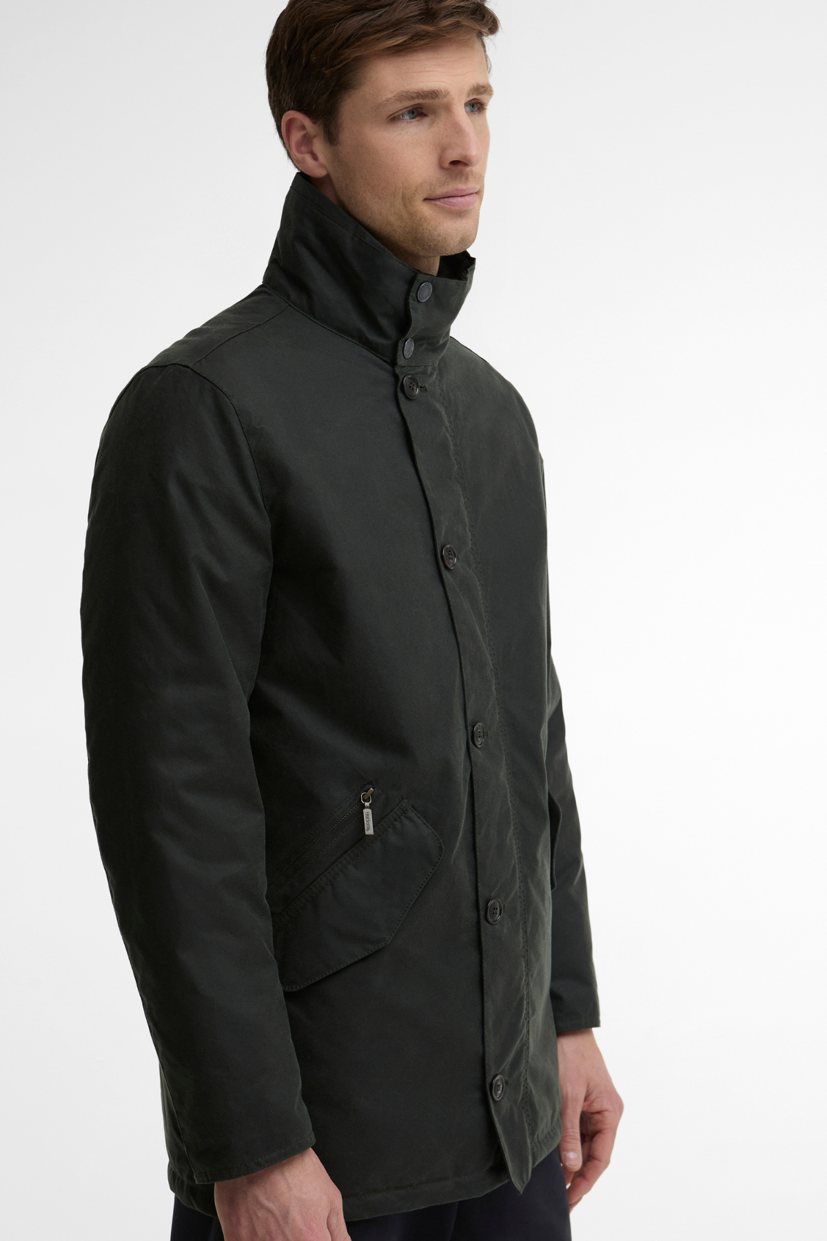 Barbour Modern Powell Yağlı Ceket SG51 Sage