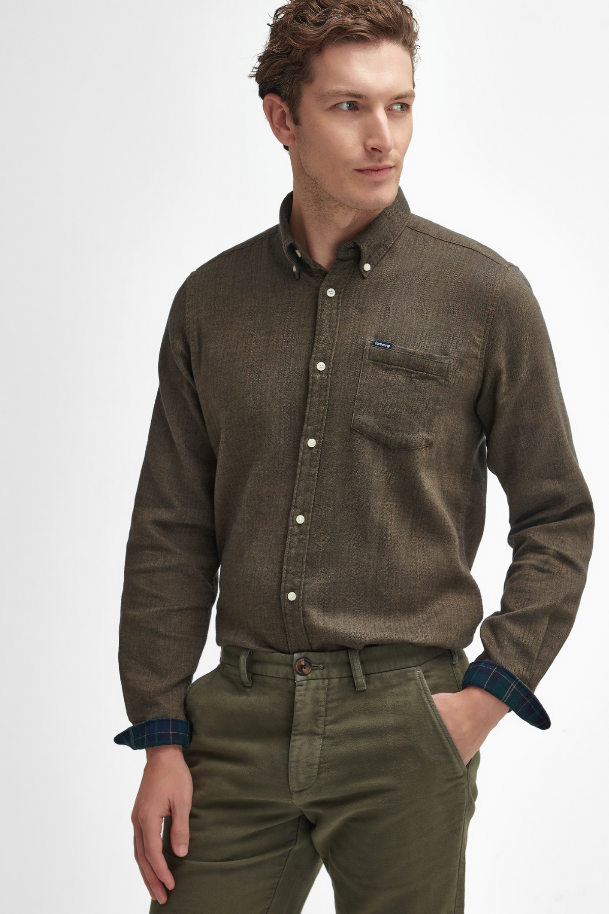 Barbour Moleskin Pantolon OL71 Dark Olive